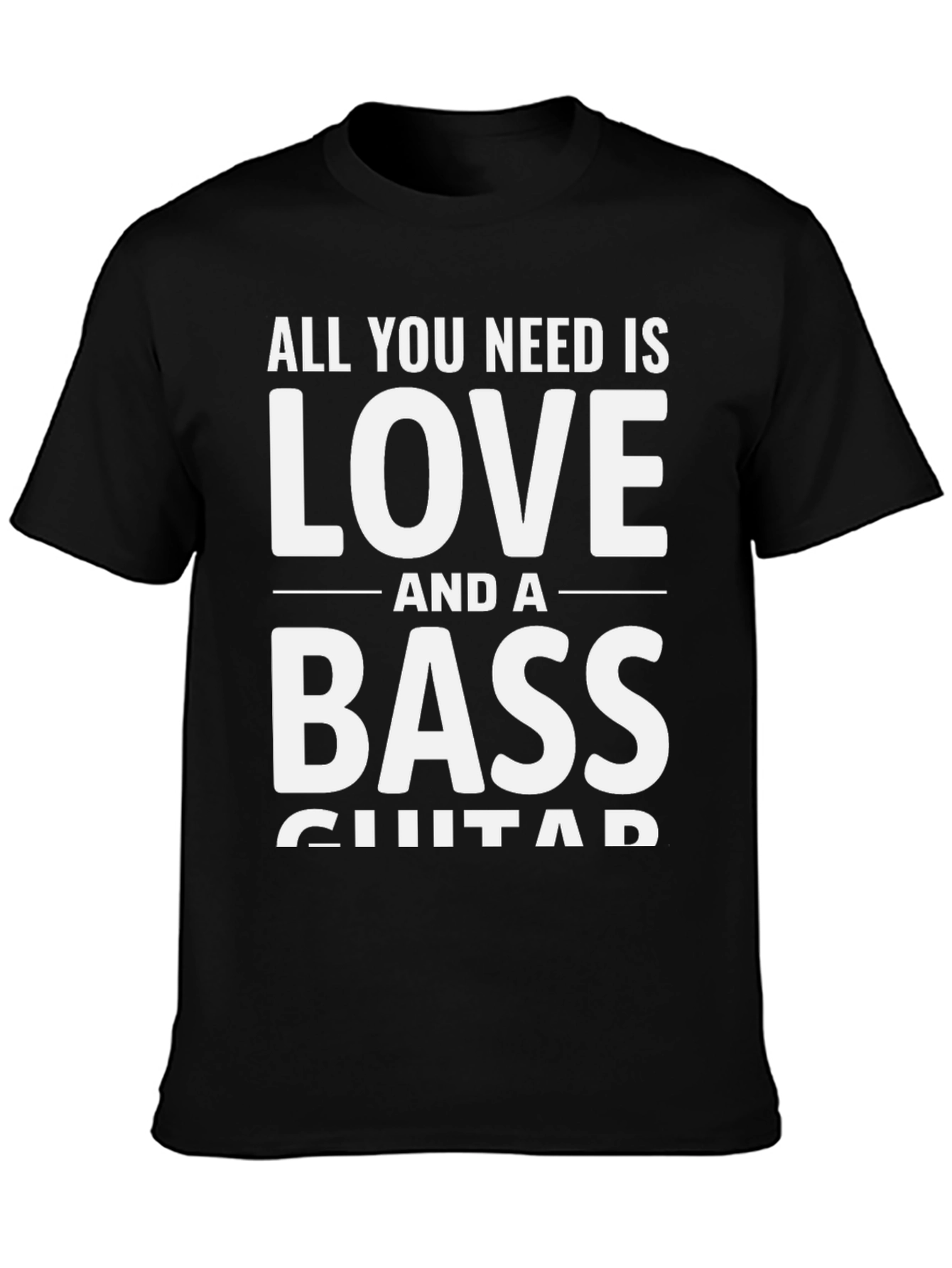 Bass Guitar Love Graphic Tee