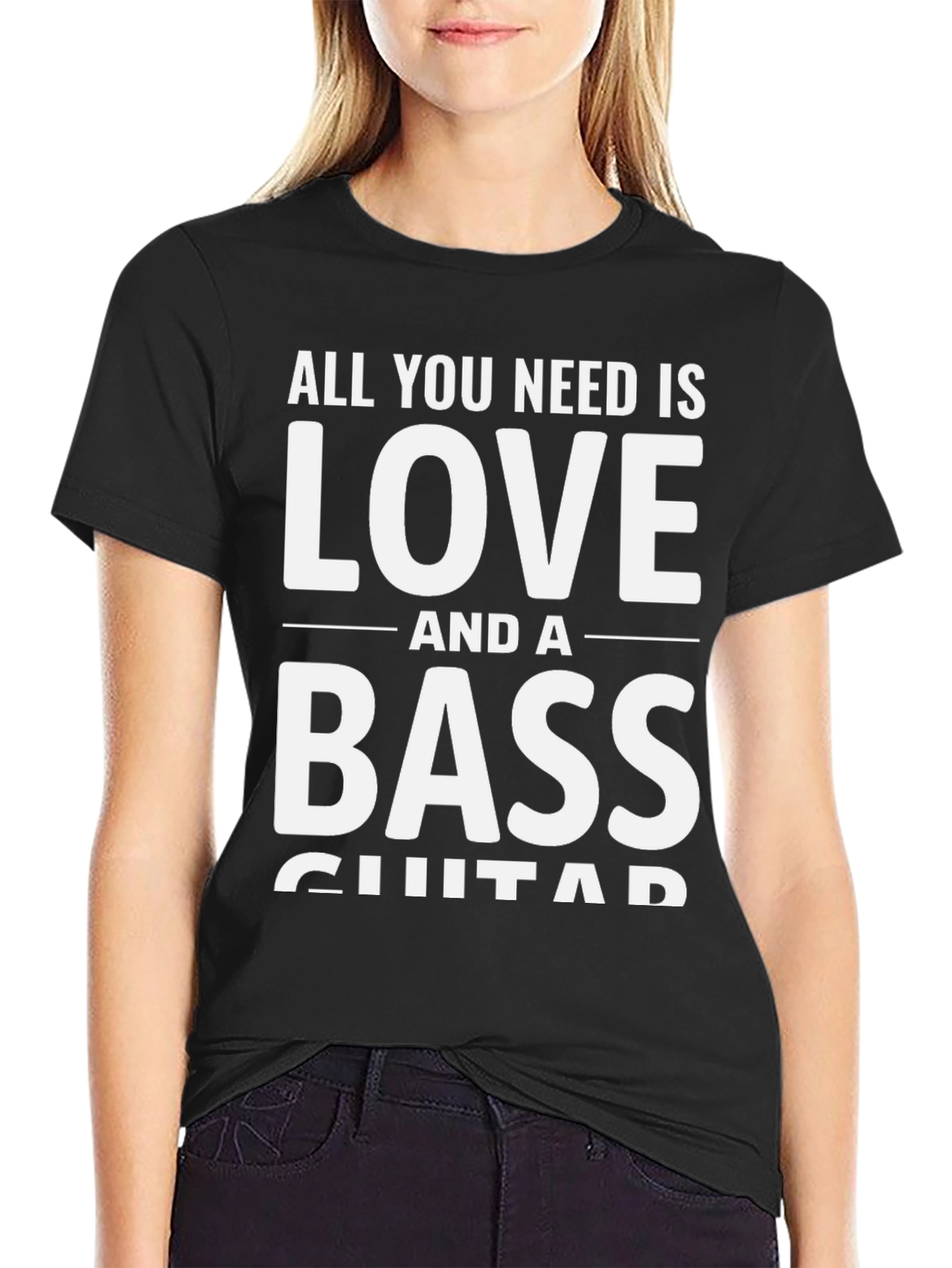 Bass Guitar Love Graphic Tee