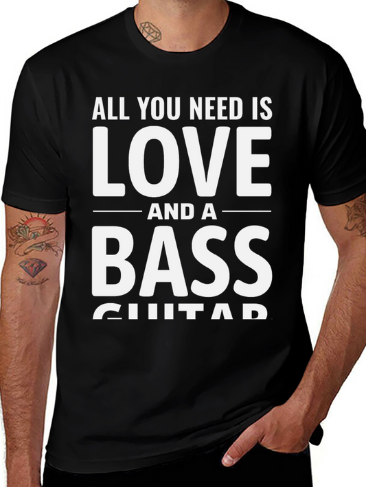 Bass Guitar Love Graphic Tee
