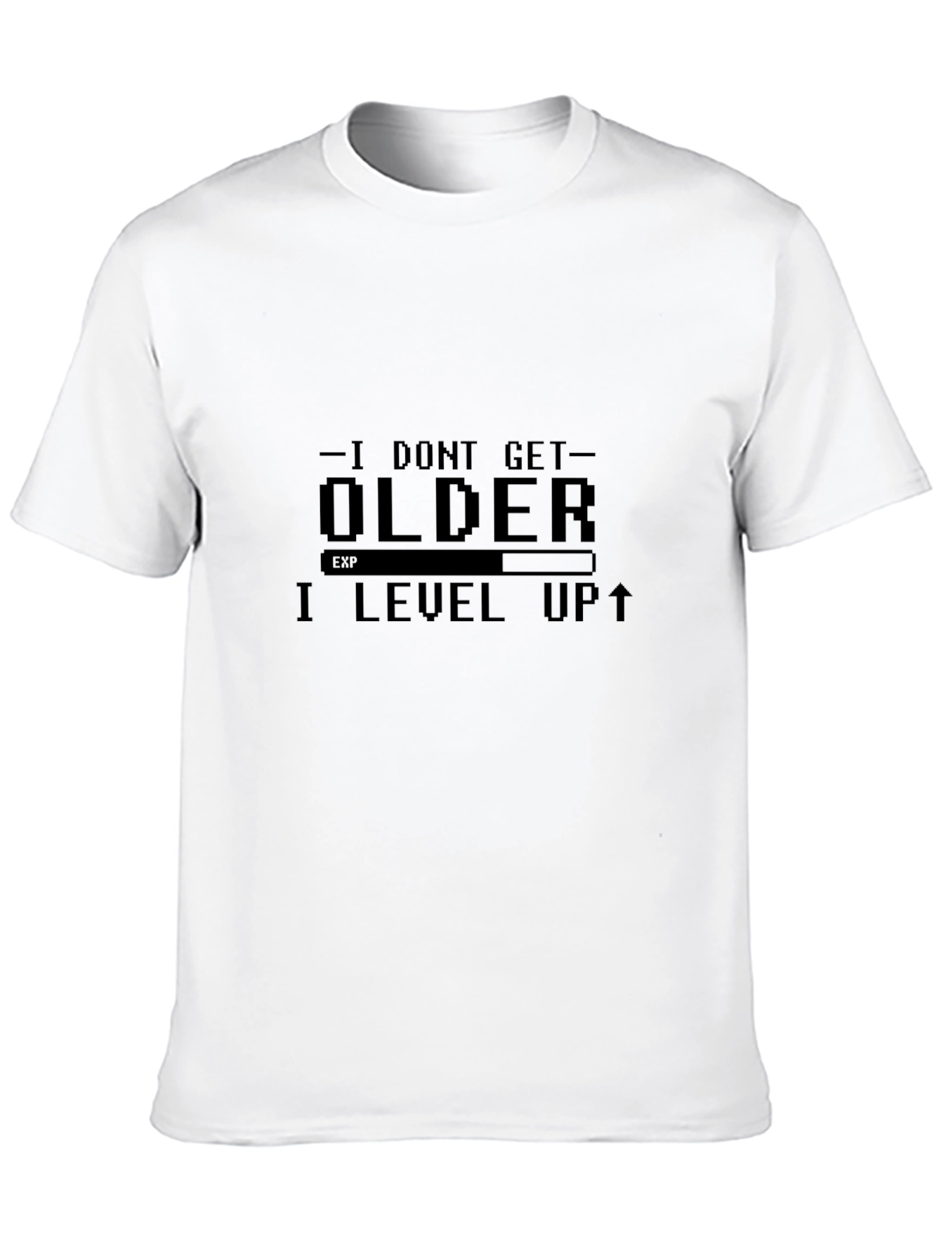 I Level Up T-Shirt - Gamer Style Black Tee