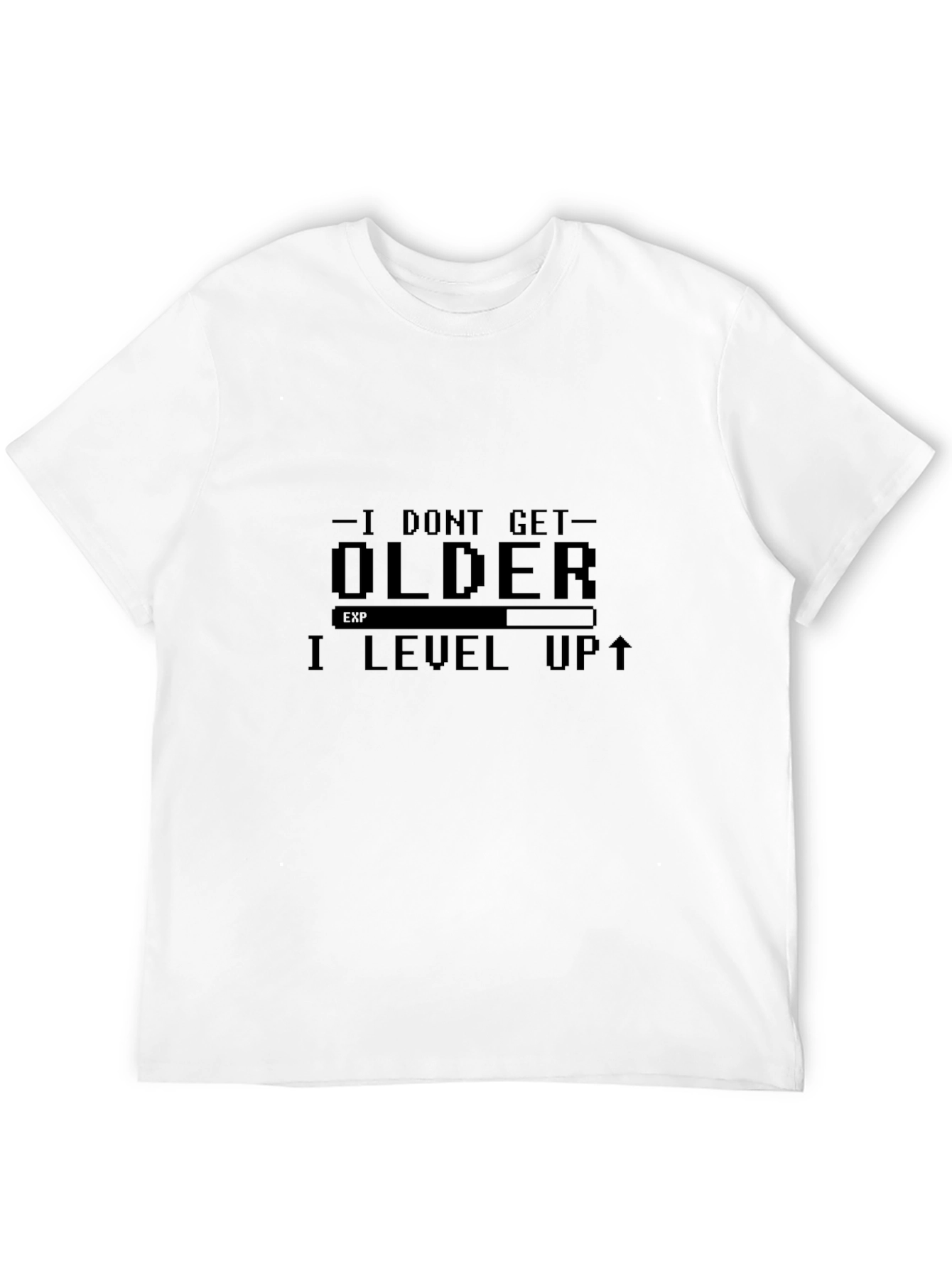 I Level Up T-Shirt - Gamer Style Black Tee