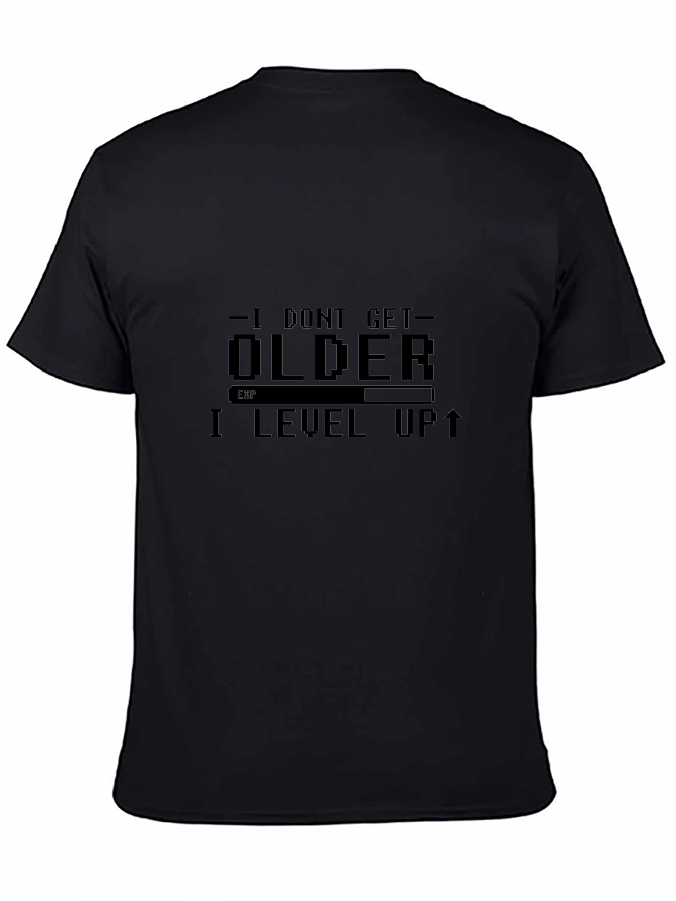 I Level Up T-Shirt - Gamer Style Black Tee