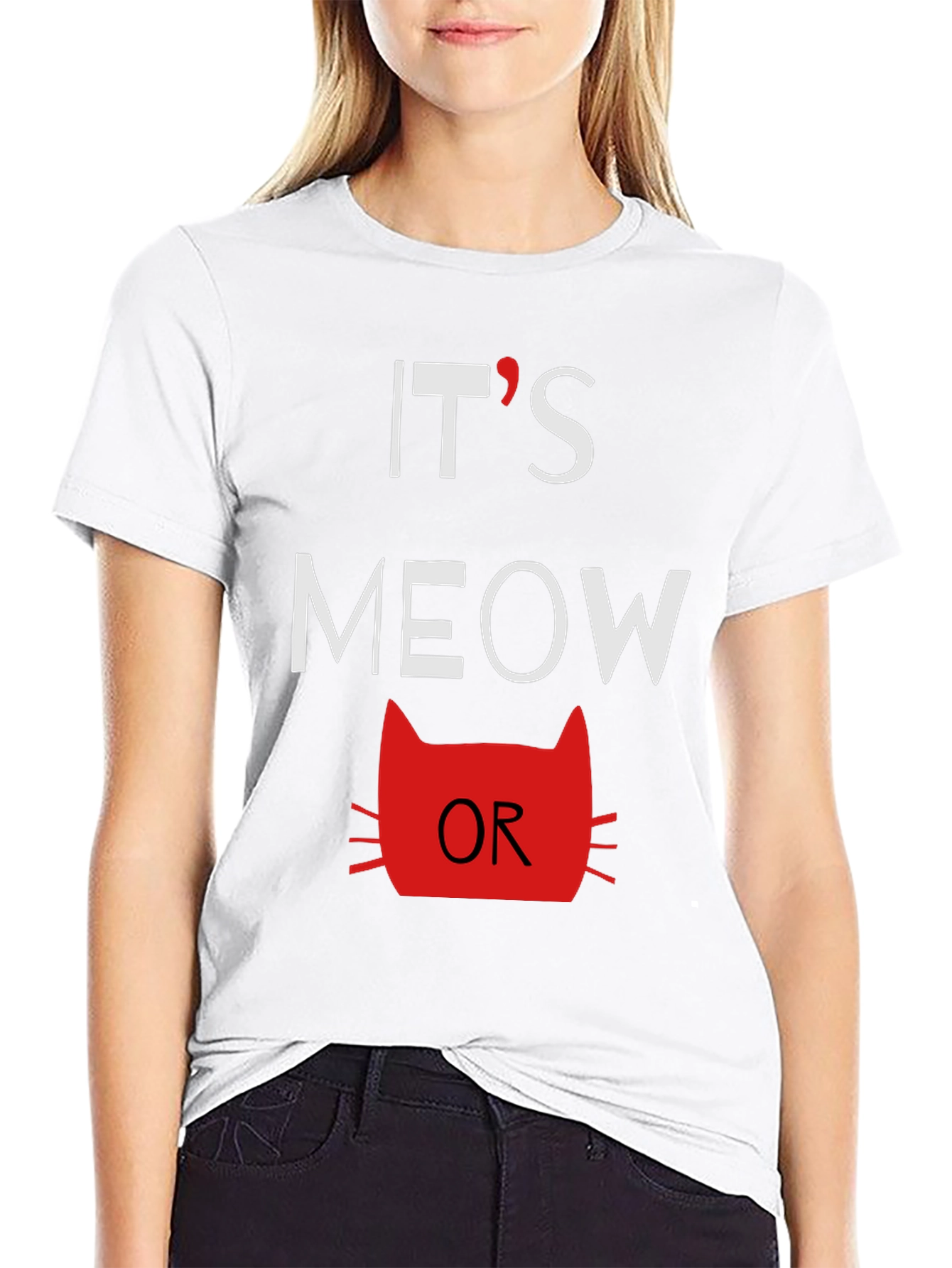 Its Meow Or Never Mens Graphic Tee