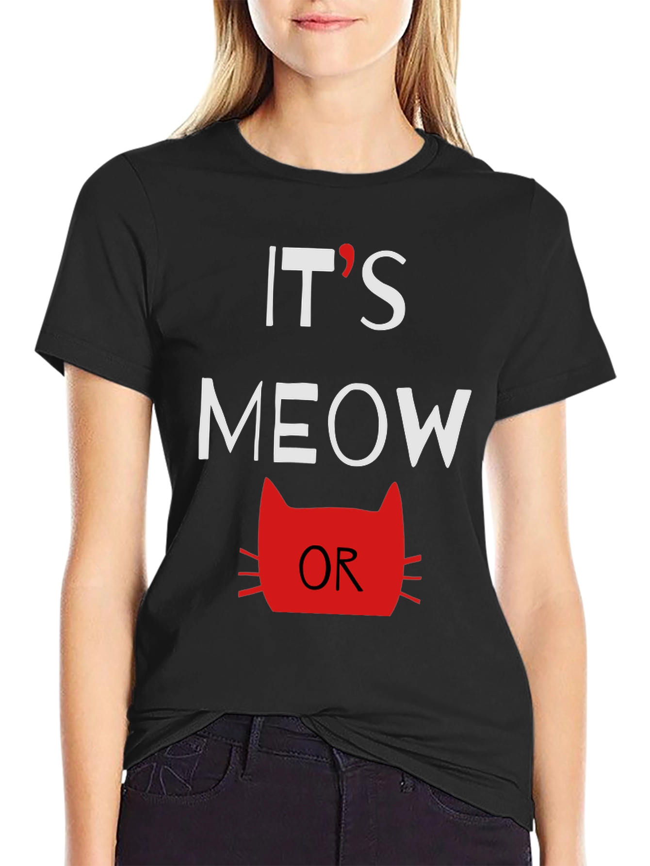 Its Meow Or Never Mens Graphic Tee