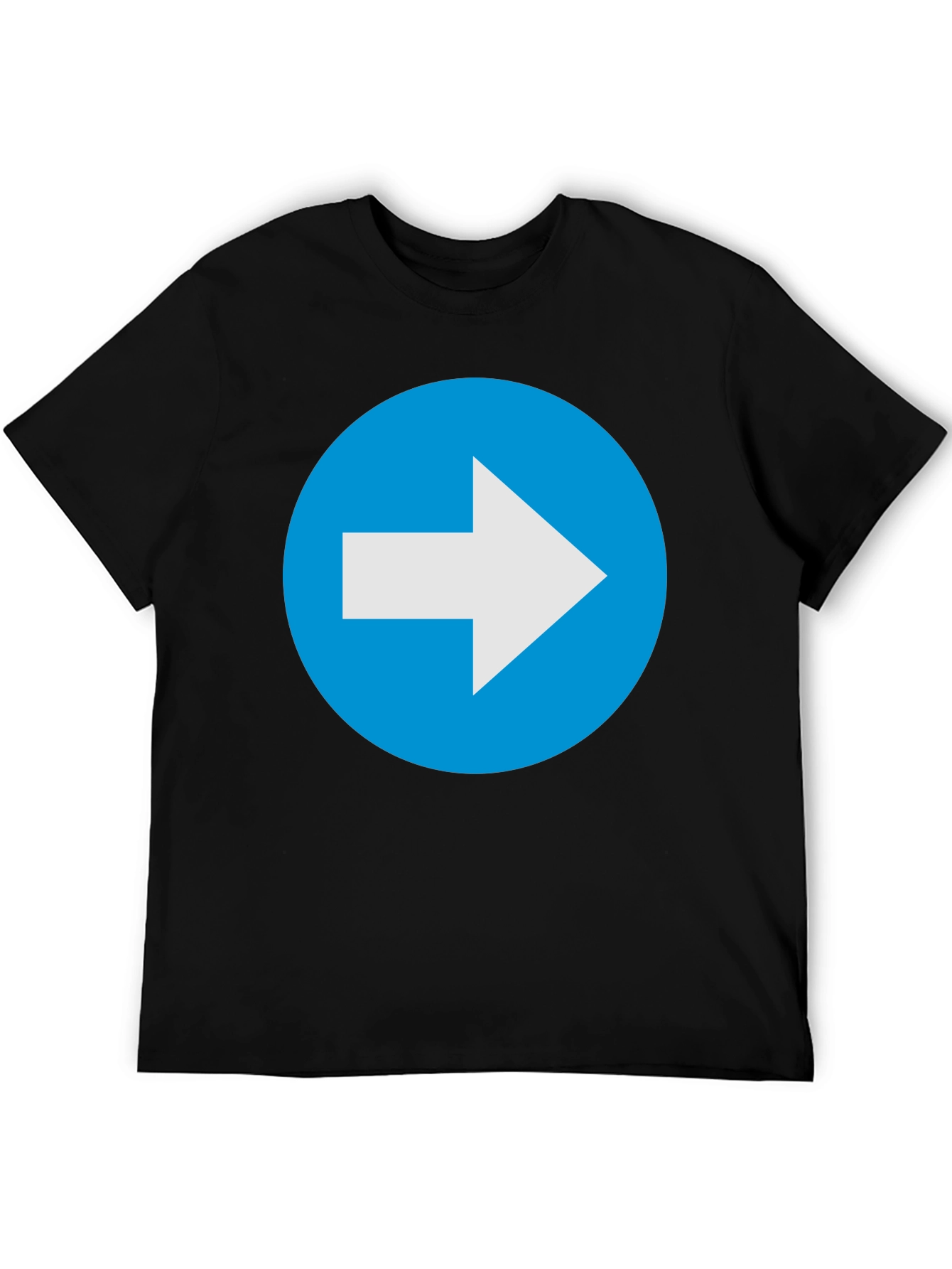 Right Arrow T-Shirt - Blue Directional Tee