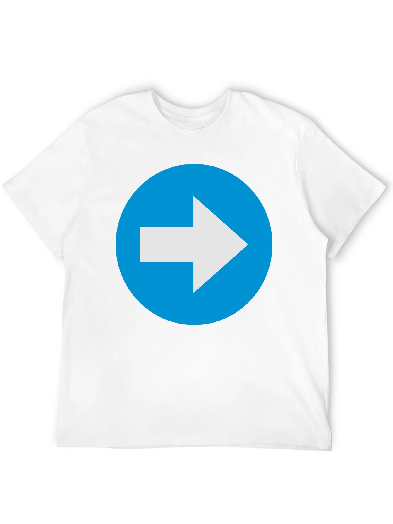 Right Arrow T-Shirt - Blue Directional Tee
