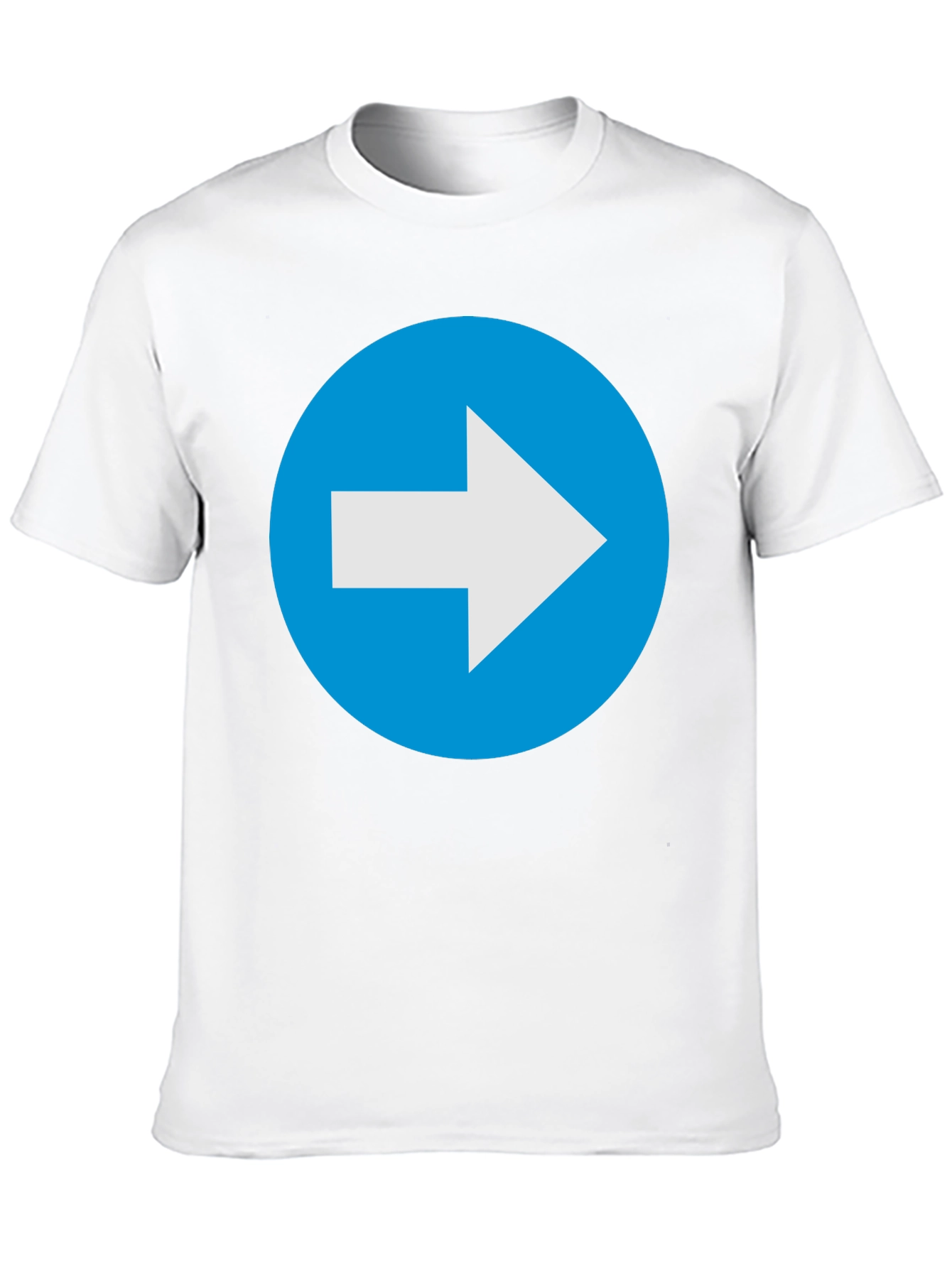 Right Arrow T-Shirt - Blue Directional Tee