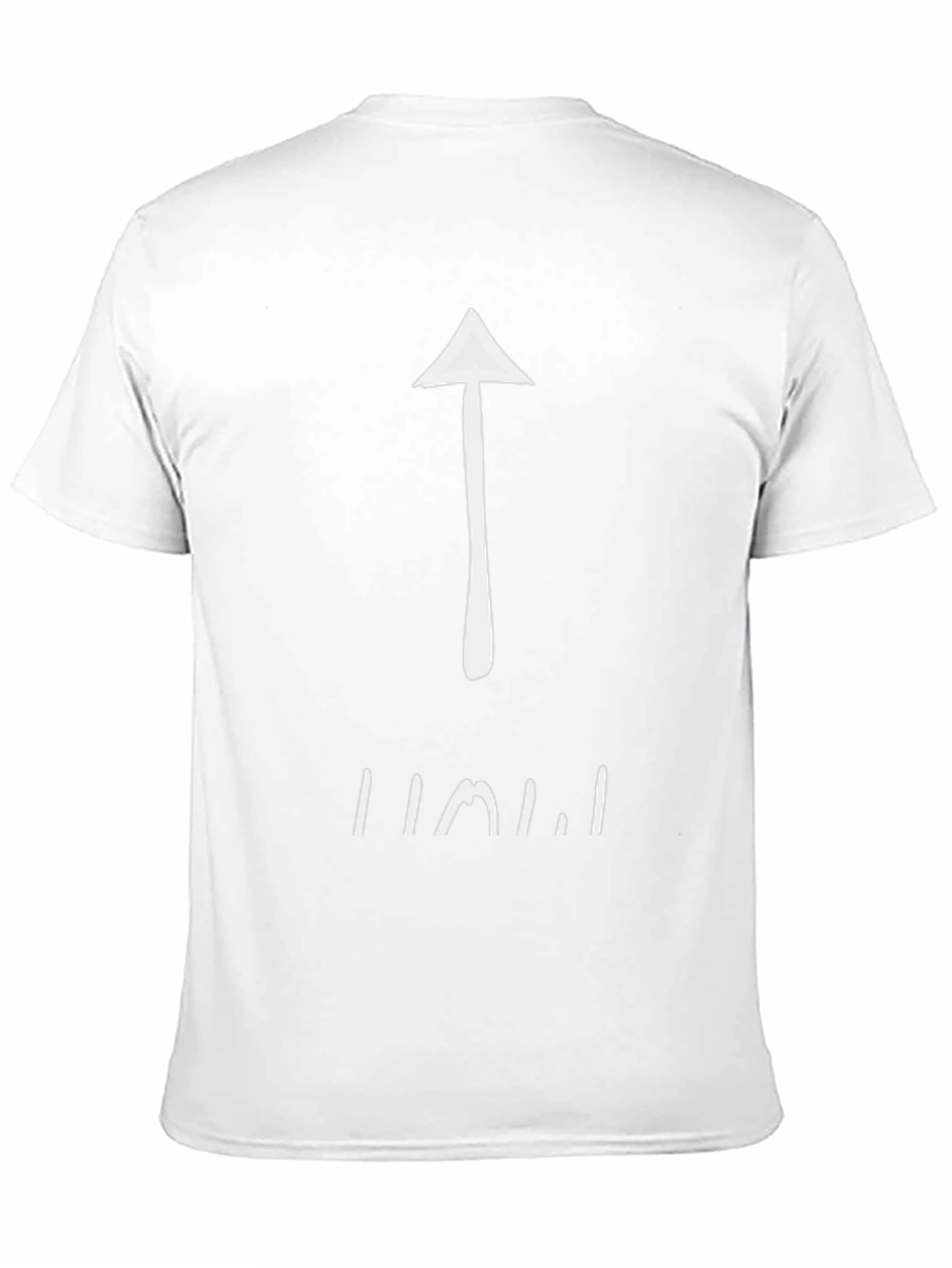 Upward Arrow Graphic Tee - Black Cotton