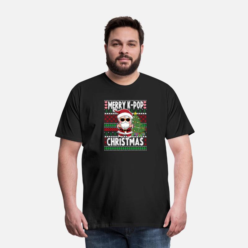 Ugly Christmas Sweater Design K-Pop Santa