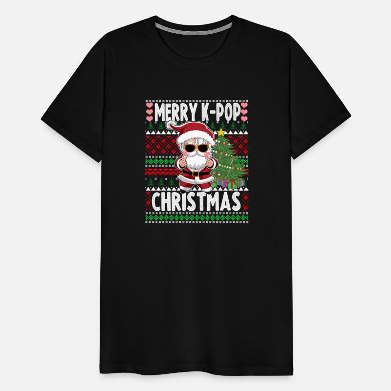 Ugly Christmas Sweater Design K-Pop Santa