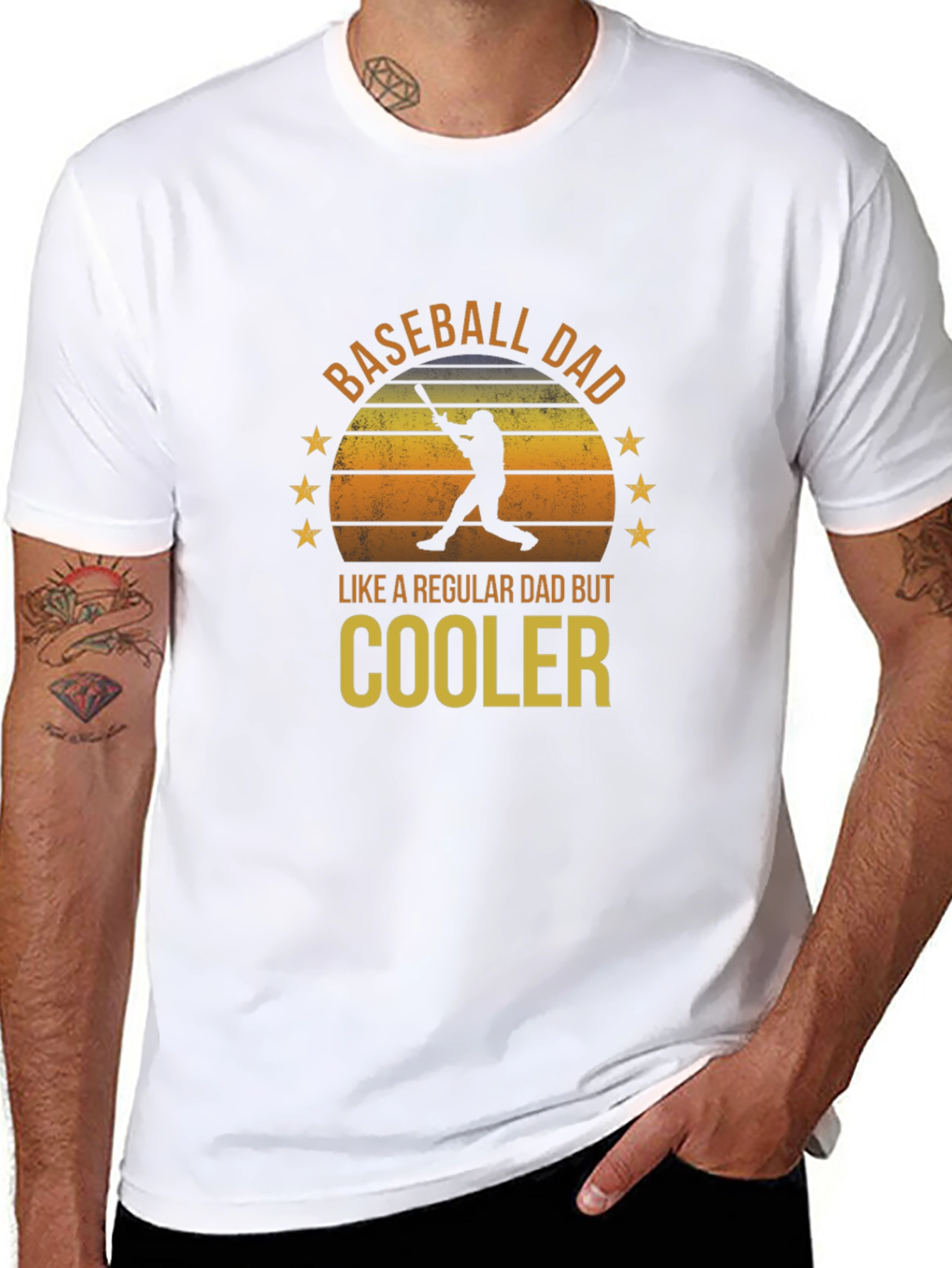Baseball Dad T-Shirt - Cooler Than Regular Dads!