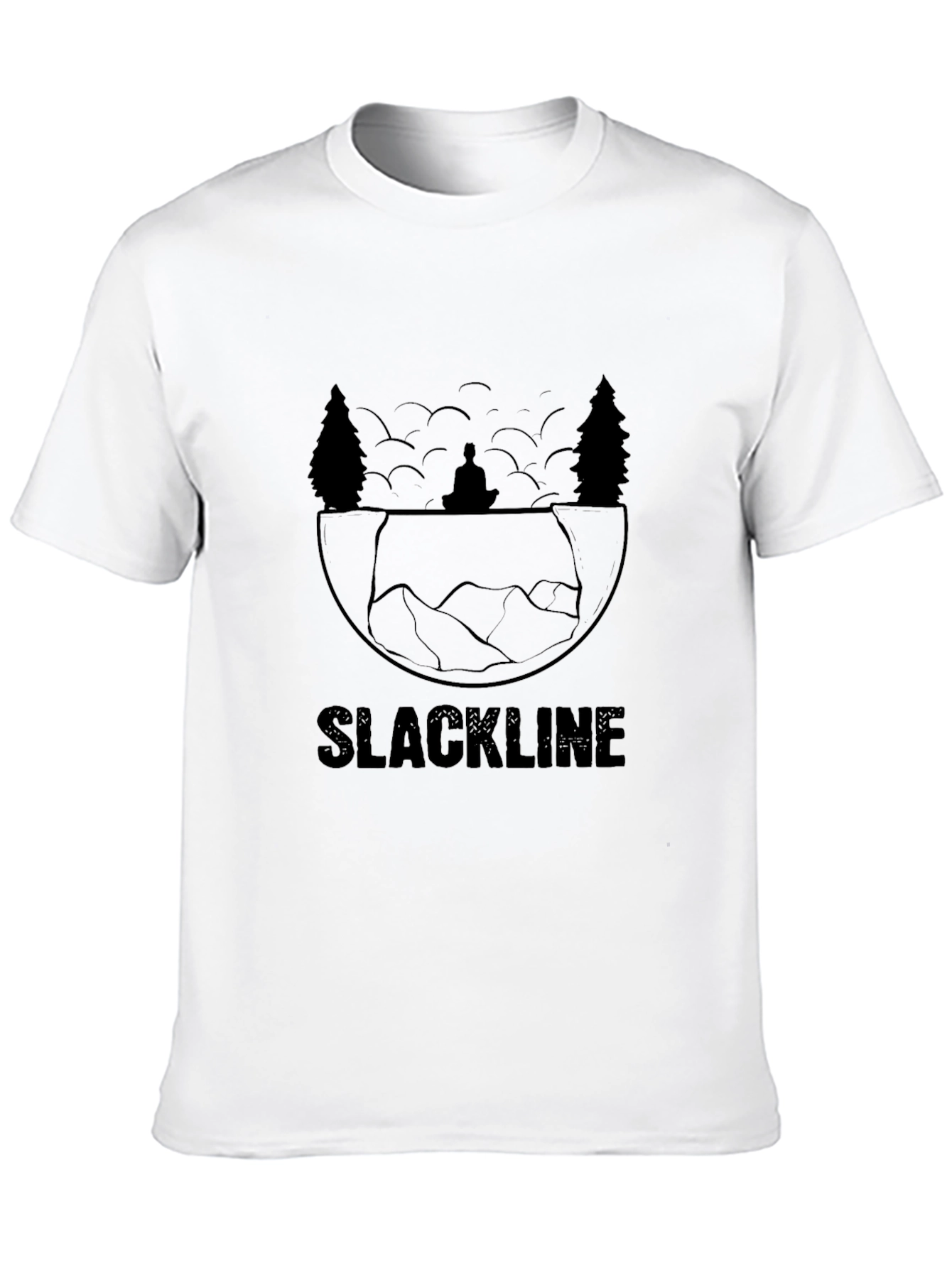 Slackline Zen T-Shirt - Mens Black Graphic Tee