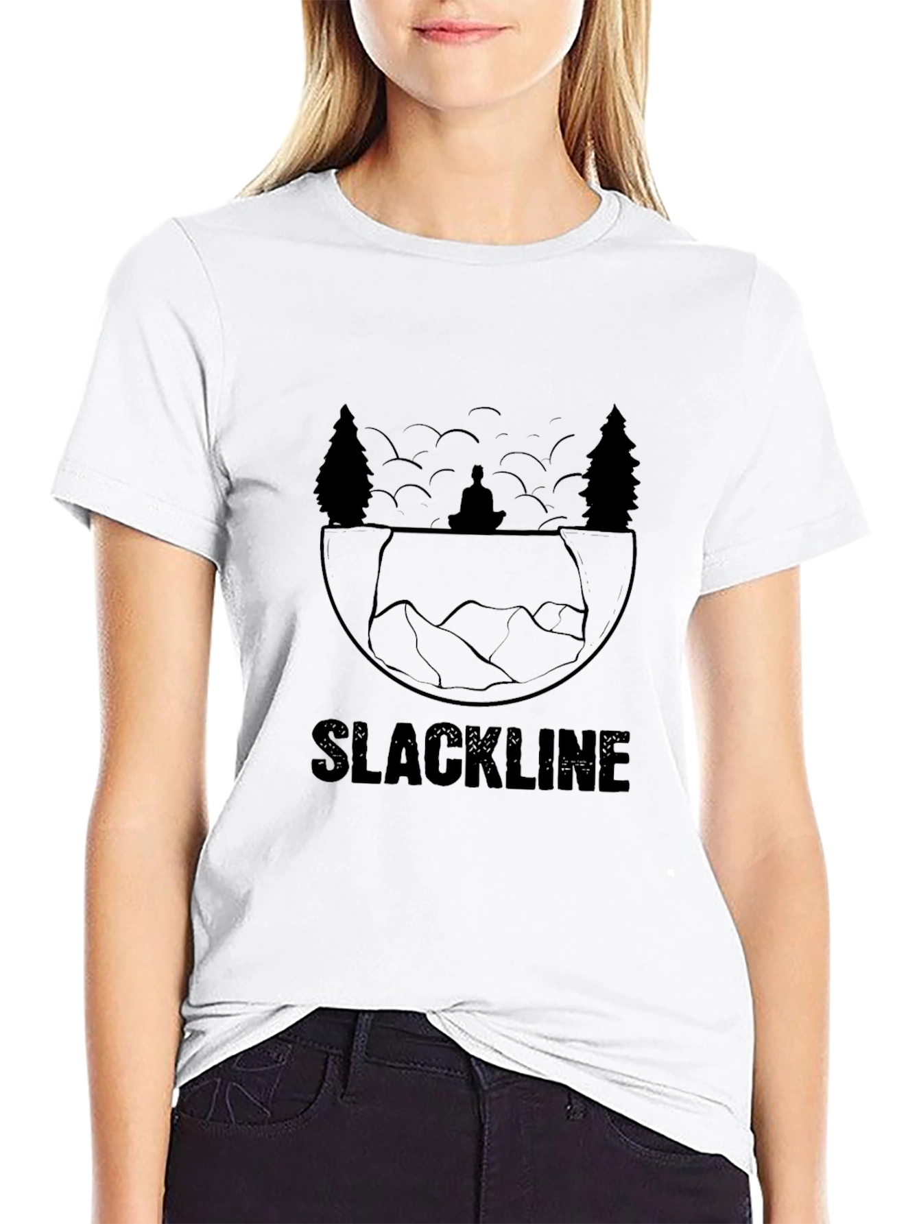 Slackline Zen T-Shirt - Mens Black Graphic Tee