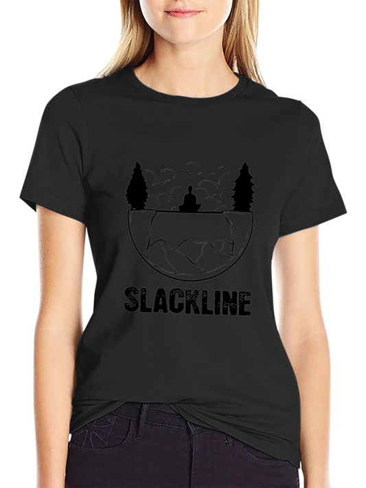 Slackline Zen T-Shirt - Mens Black Graphic Tee