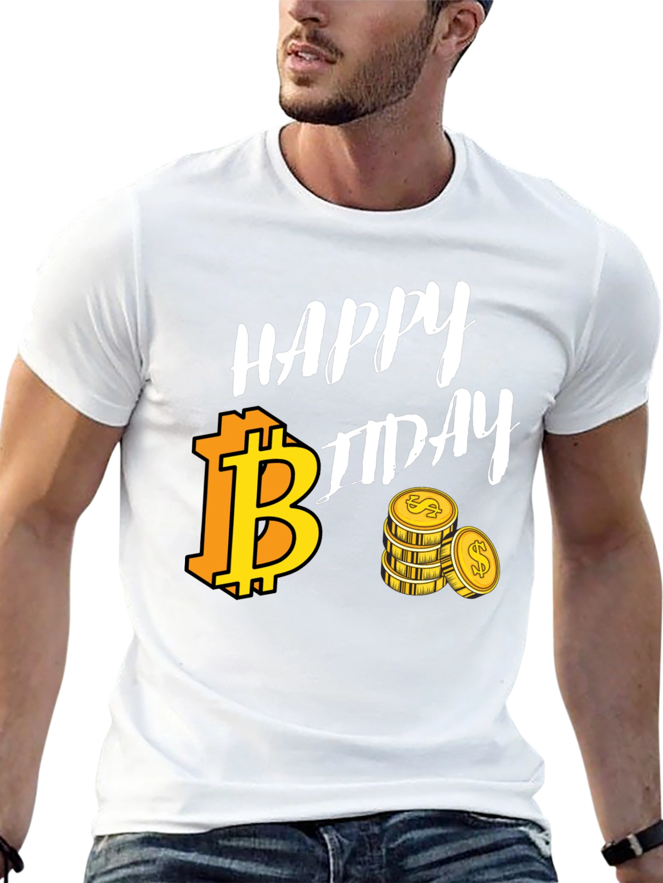 Bitcoin Birthday Black T-Shirt