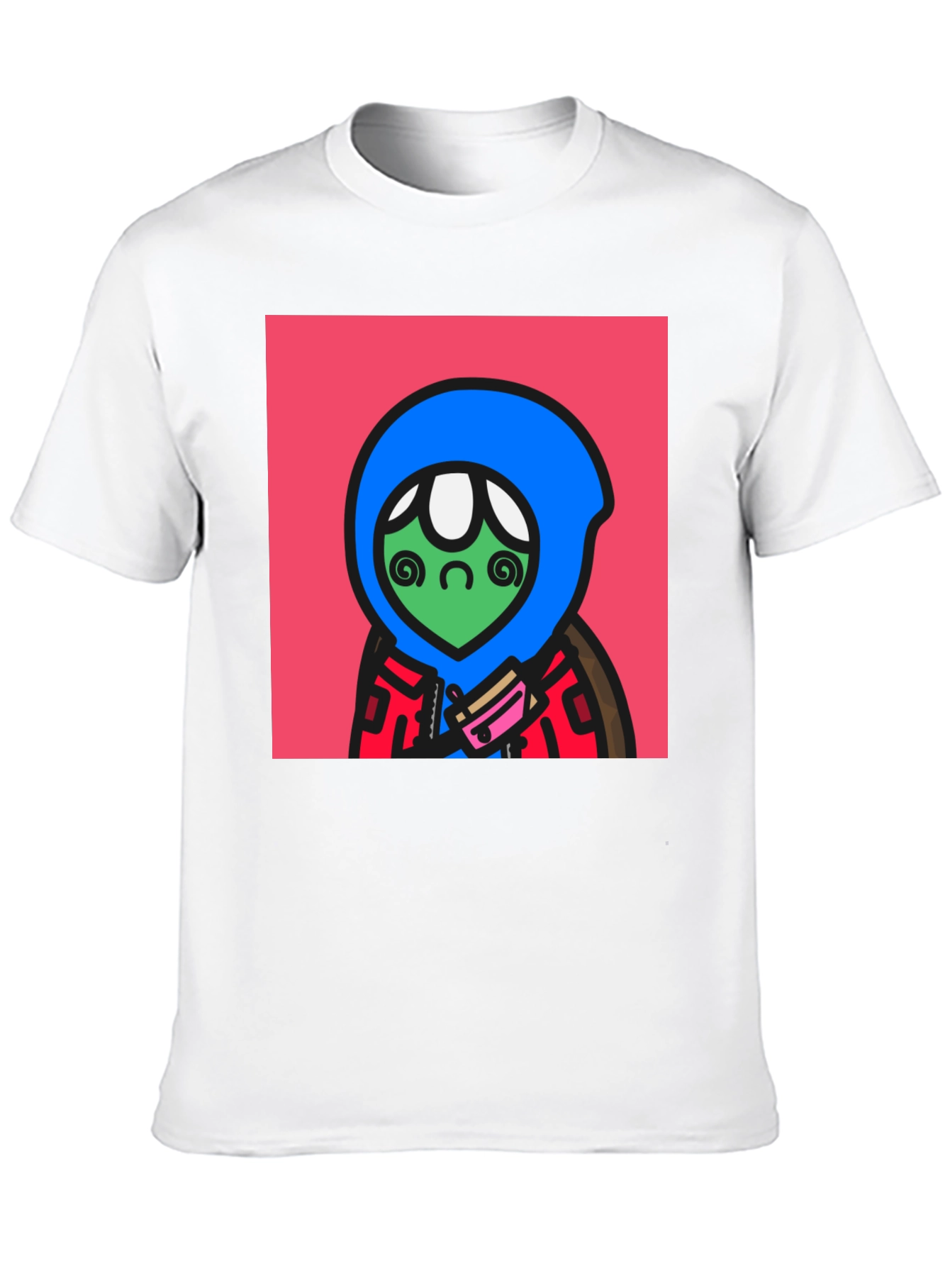 Funky Alien Graphic Tee - Black