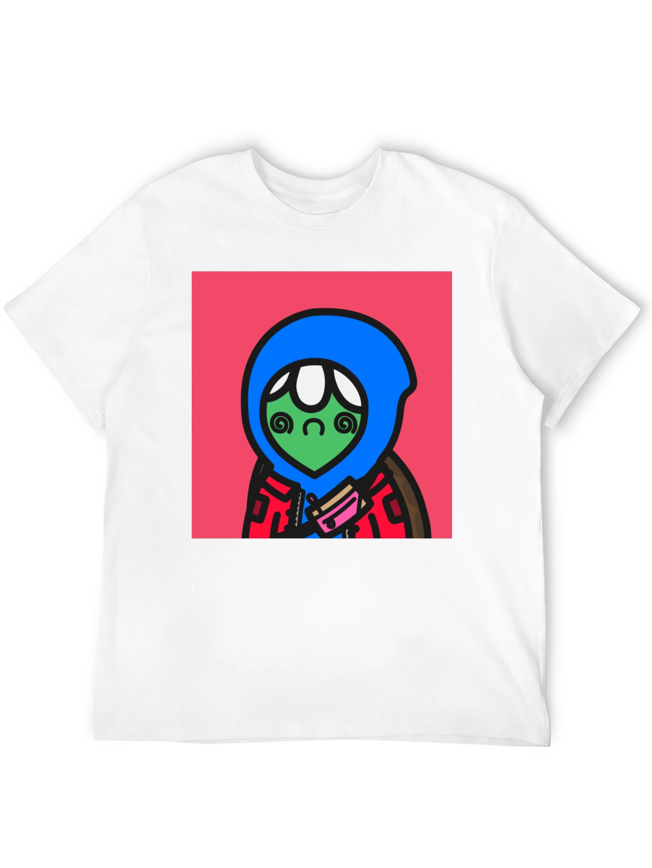 Funky Alien Graphic Tee - Black