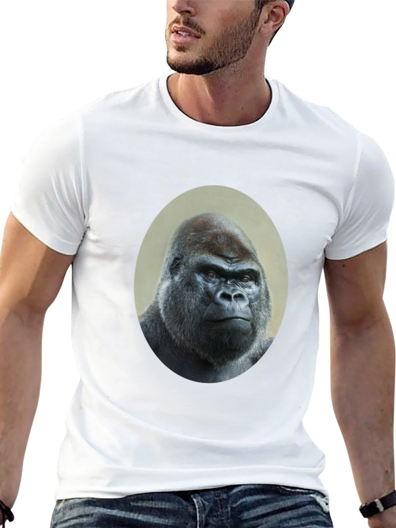 Gorilla Graphic Tee - Bold Animal Print Shirt