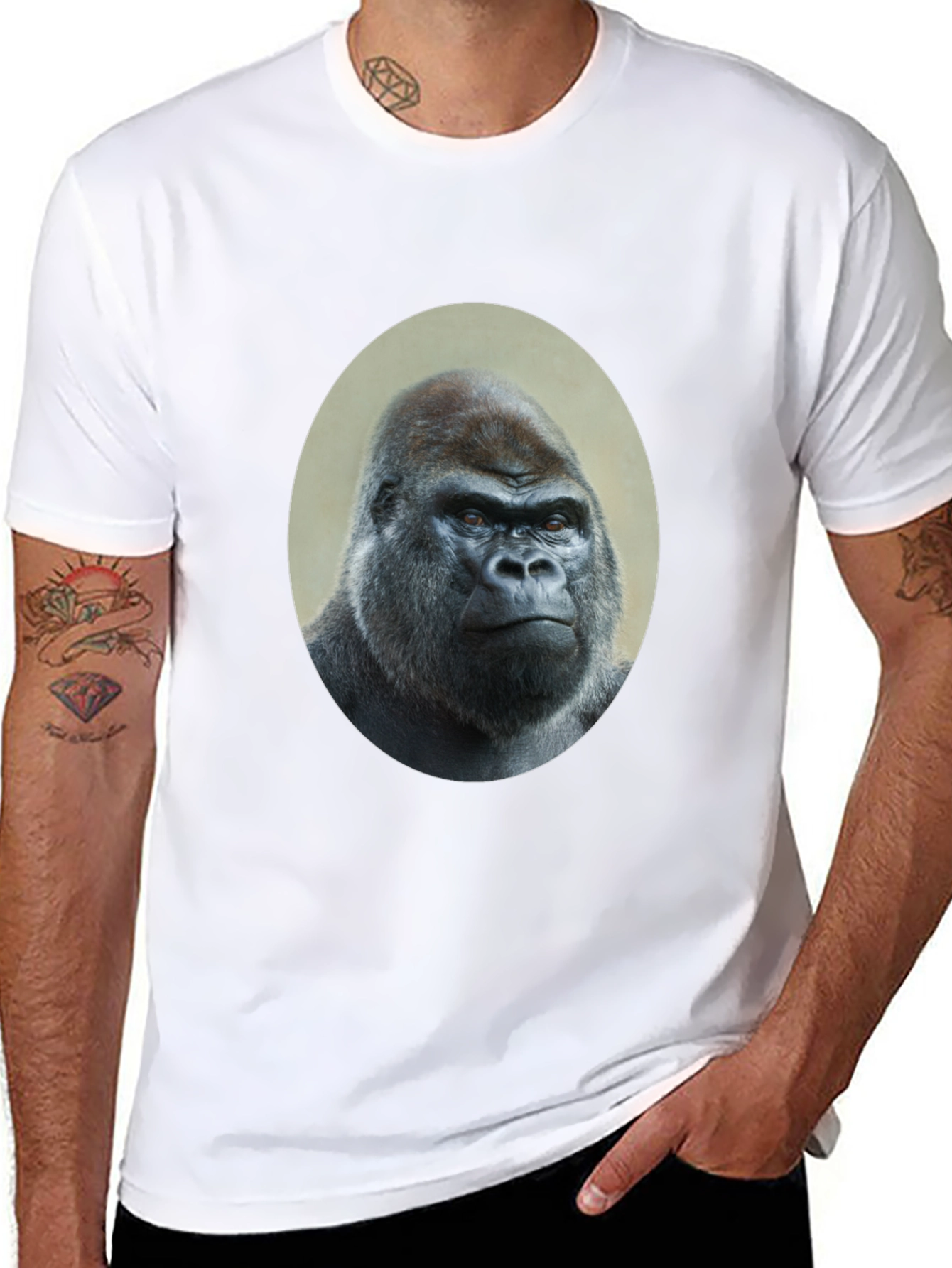 Gorilla Graphic Tee - Bold Animal Print Shirt