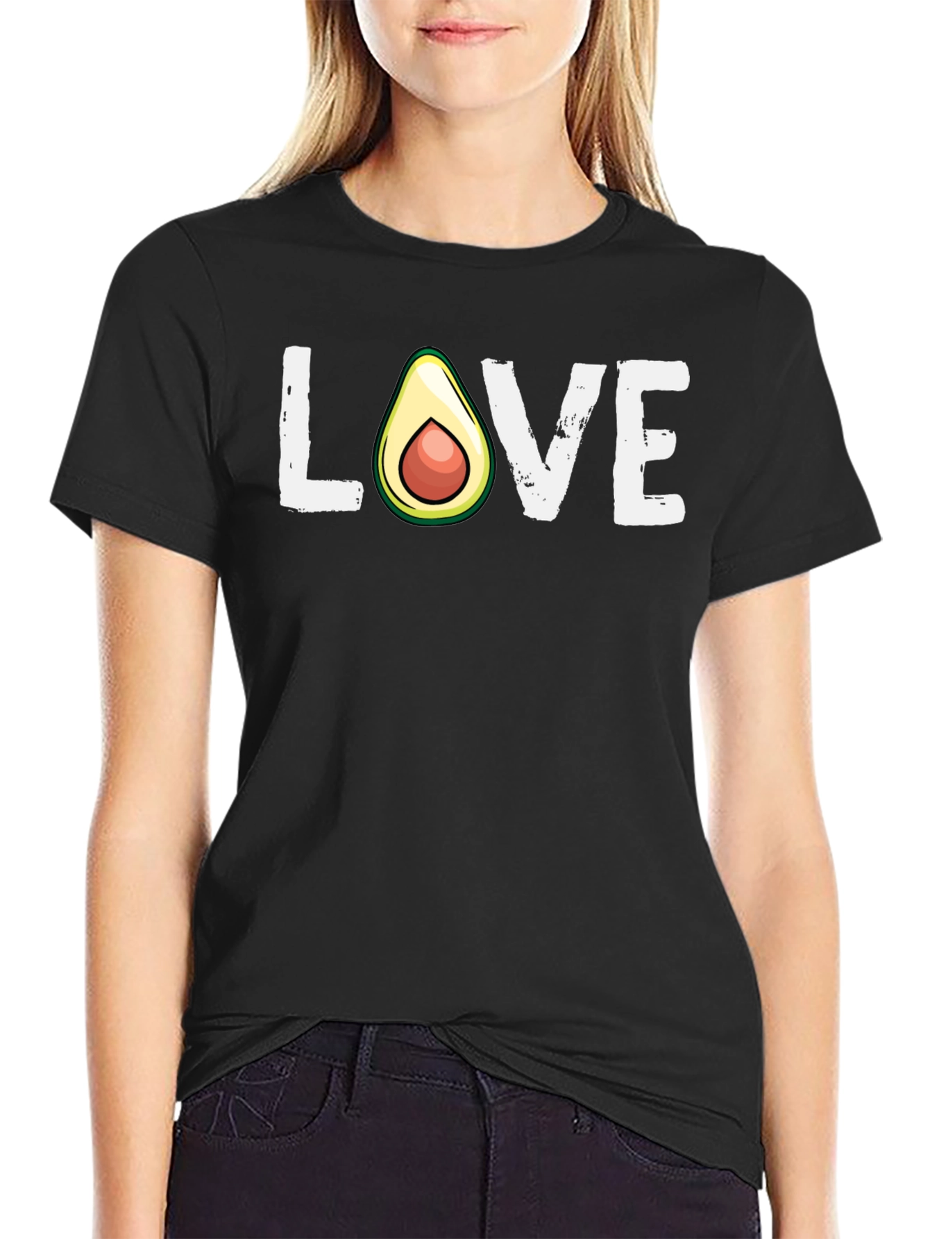Avocado Love Graphic Tee - Trendy Unisex T-Shirt