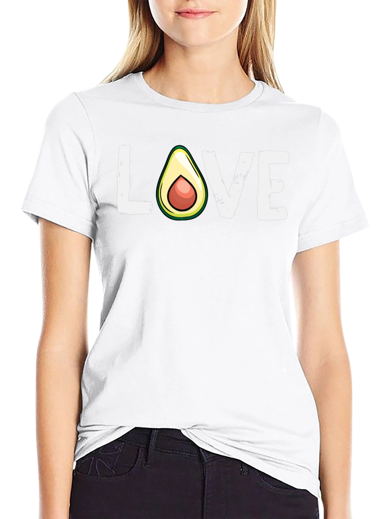 Avocado Love Graphic Tee - Trendy Unisex T-Shirt