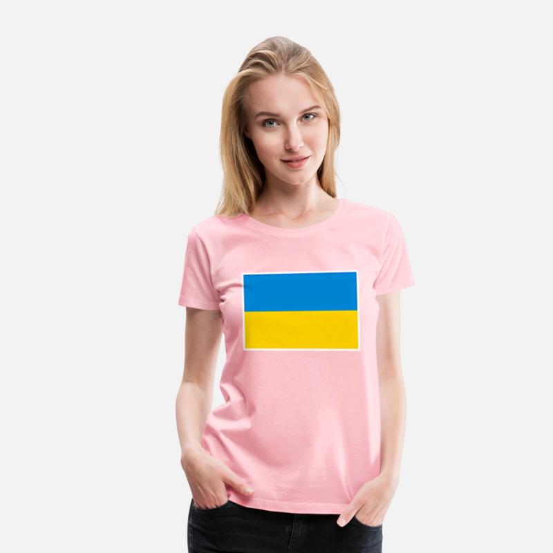 Ukraine Flag With Ukrainian National Colors