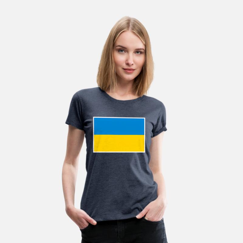 Ukraine Flag With Ukrainian National Colors