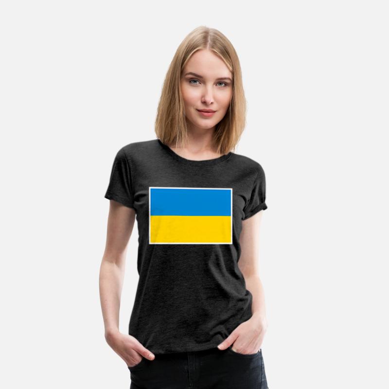Ukraine Flag With Ukrainian National Colors