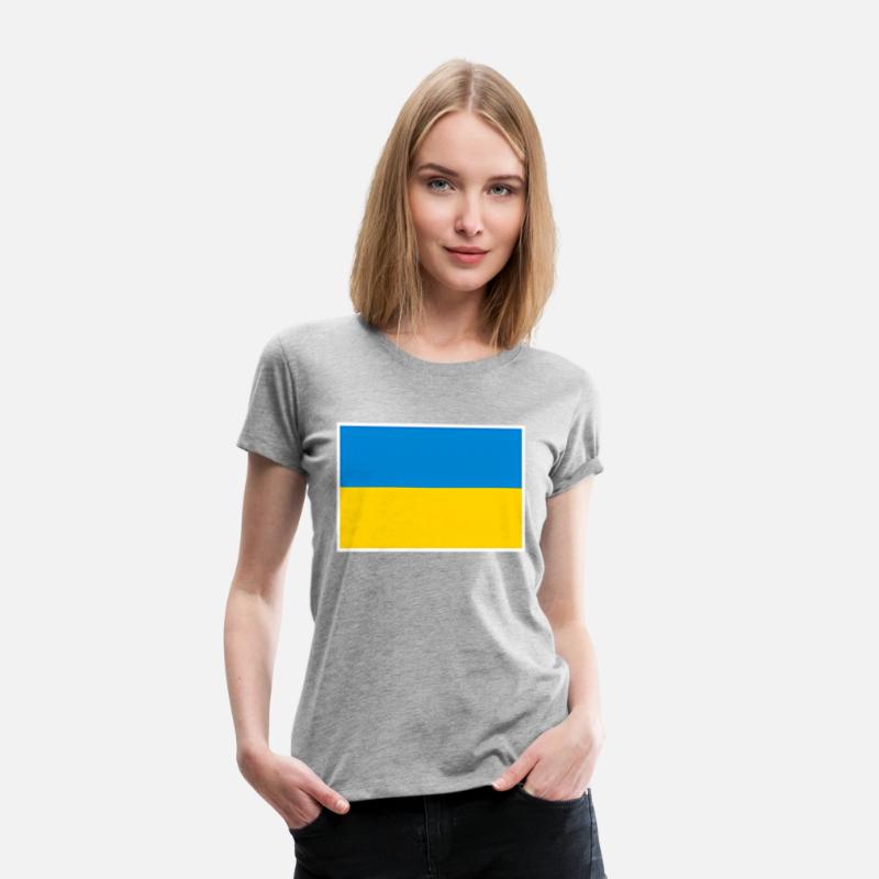 Ukraine Flag With Ukrainian National Colors