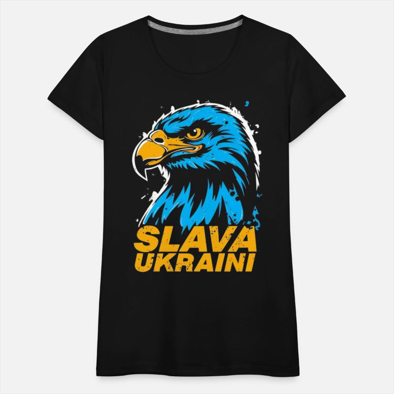 Ukrainian eagle Ukraine: Slava Ukraini