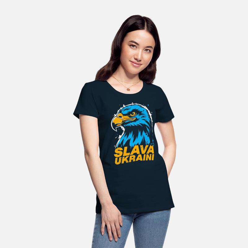 Ukrainian eagle Ukraine: Slava Ukraini