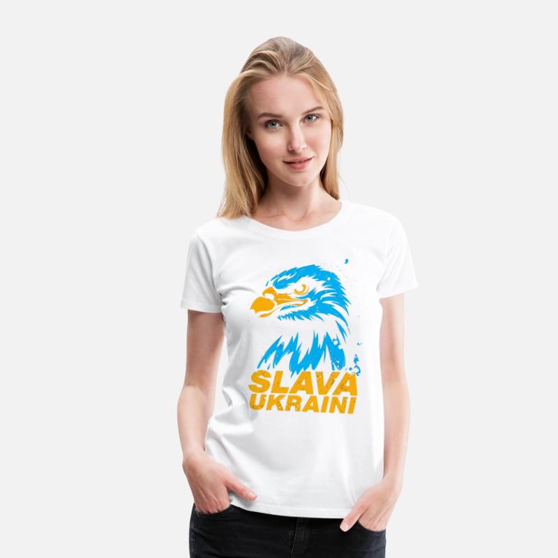 Ukrainian eagle Ukraine: Slava Ukraini