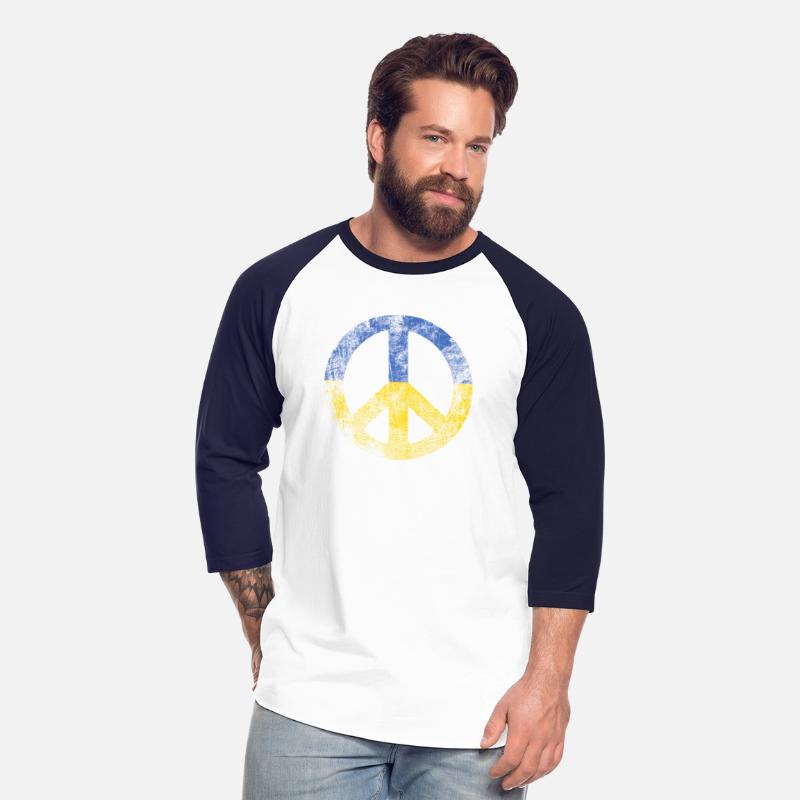 Ukrainian Flag Peace Sign
