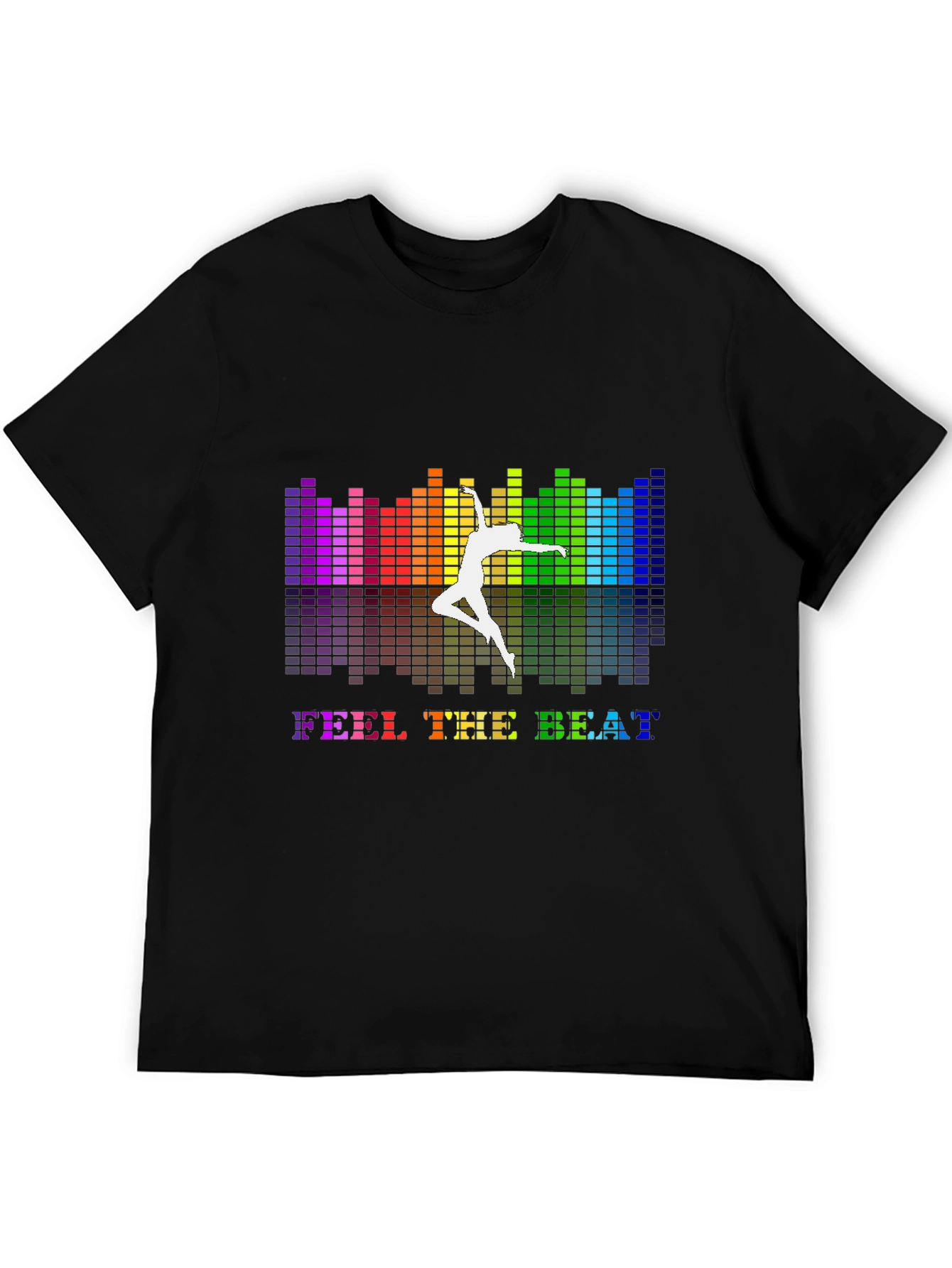 Feel The Beat Graphic T-Shirt - Black
