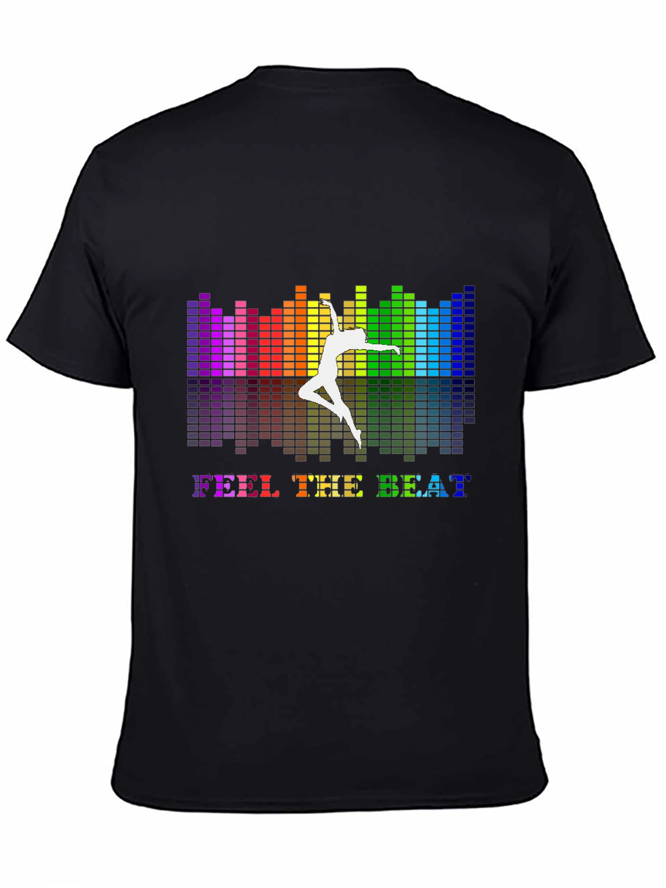 Feel The Beat Graphic T-Shirt - Black