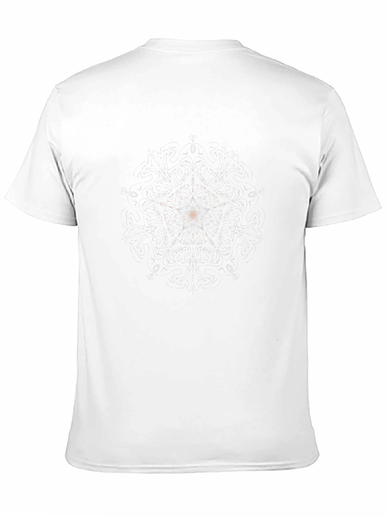 Black Tee with Starburst Design