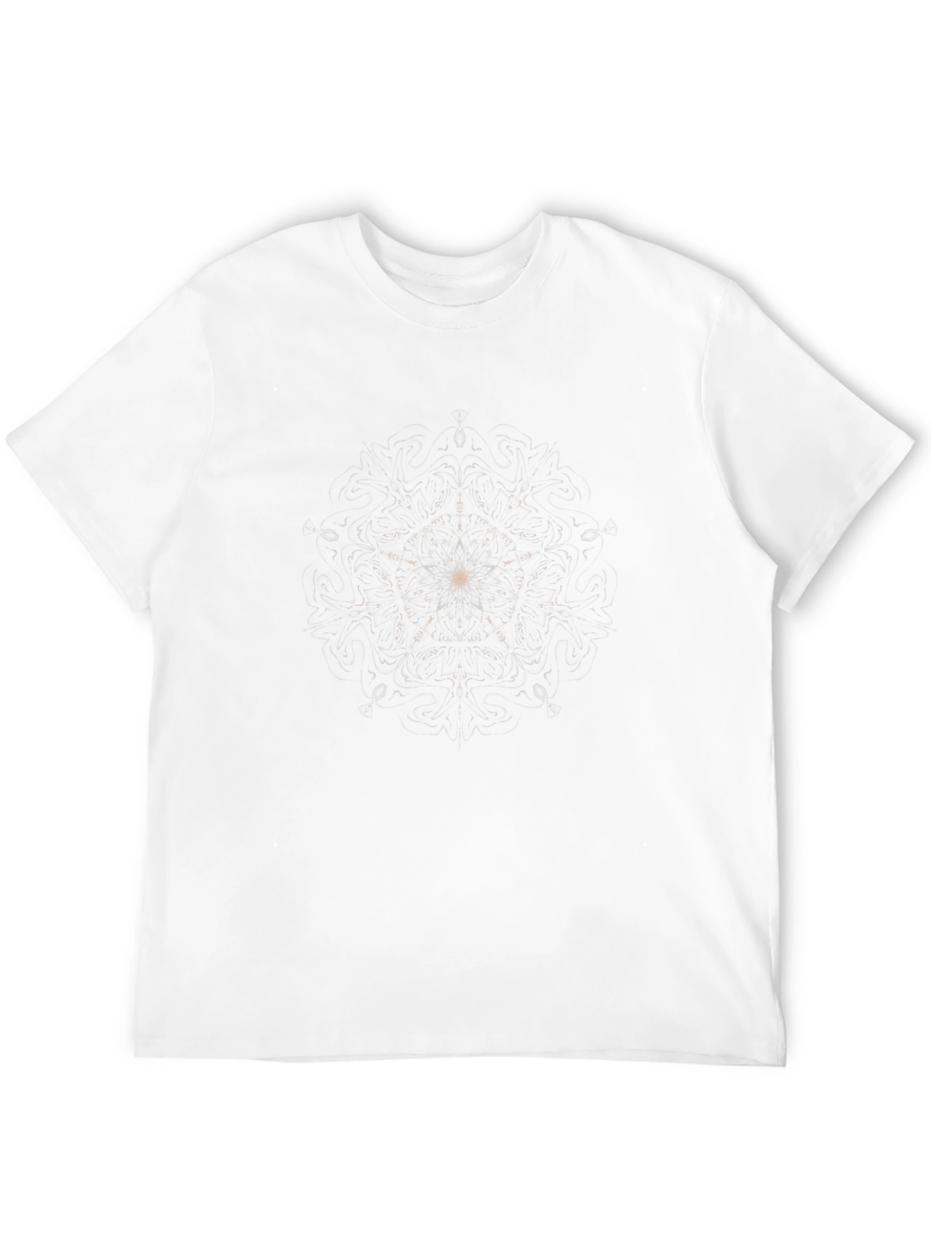 Black Tee with Starburst Design