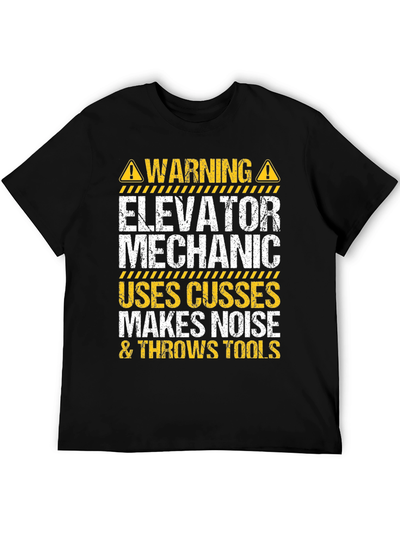 Elevator Mechanic Warning Graphic Tee