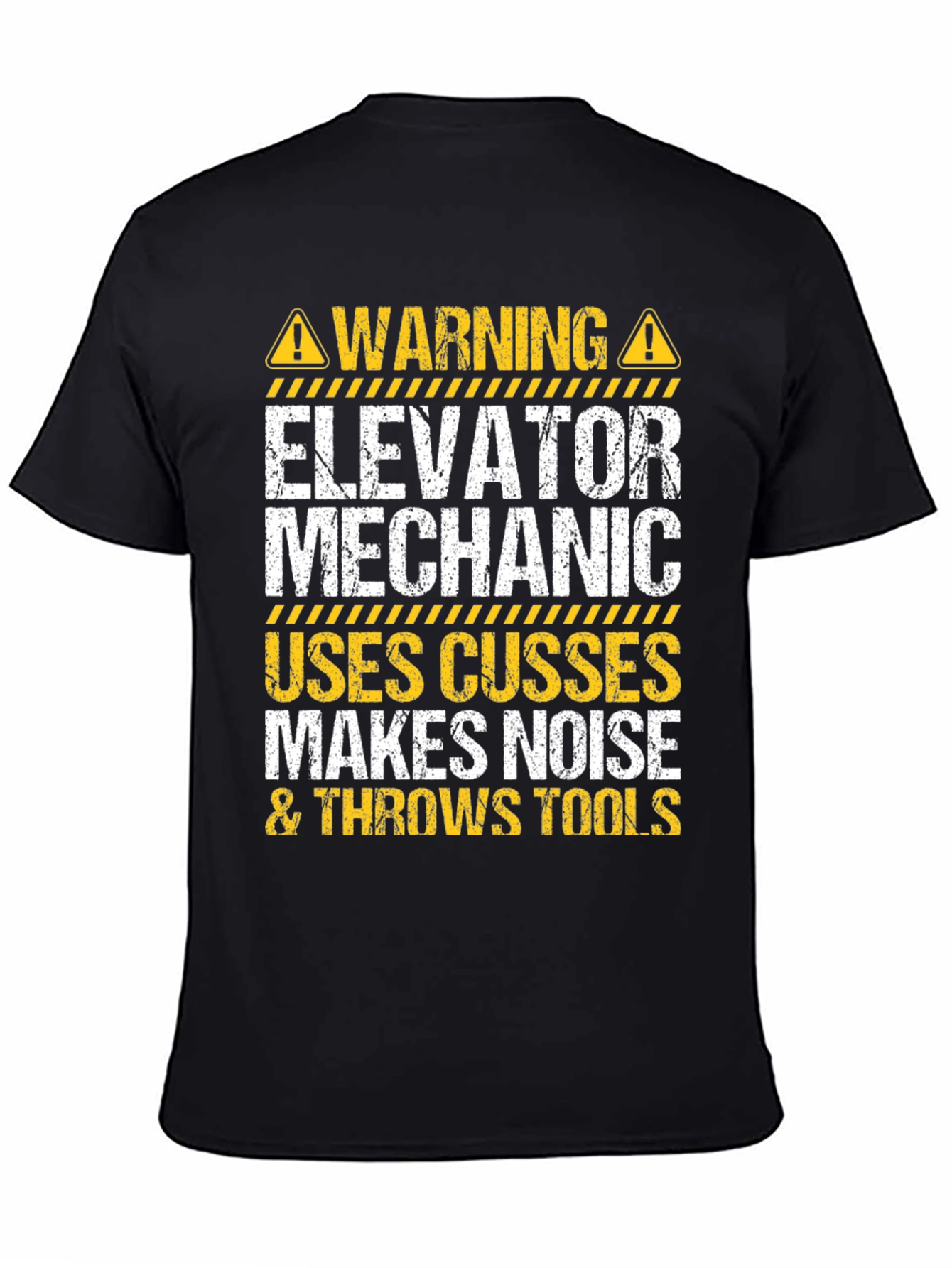 Elevator Mechanic Warning Graphic Tee