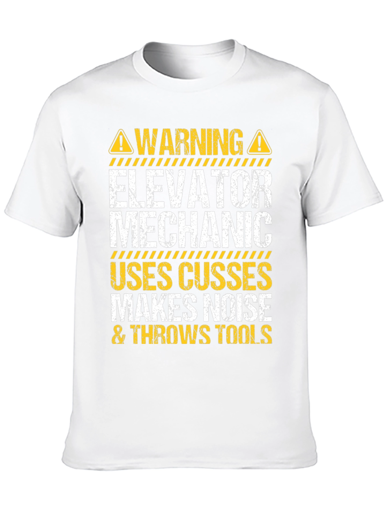 Elevator Mechanic Warning Graphic Tee