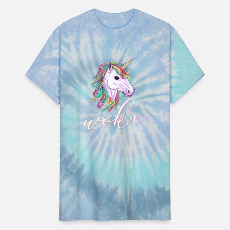 Unicorn with funny quote: WOKE