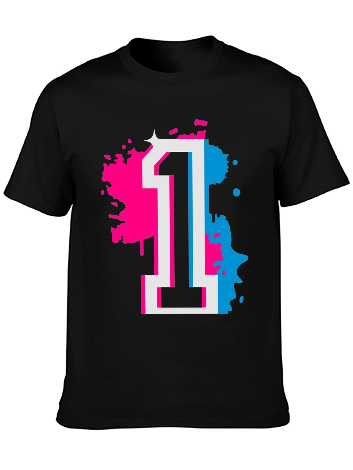 Number 1 Graphic Tee - Retro Style Shirt
