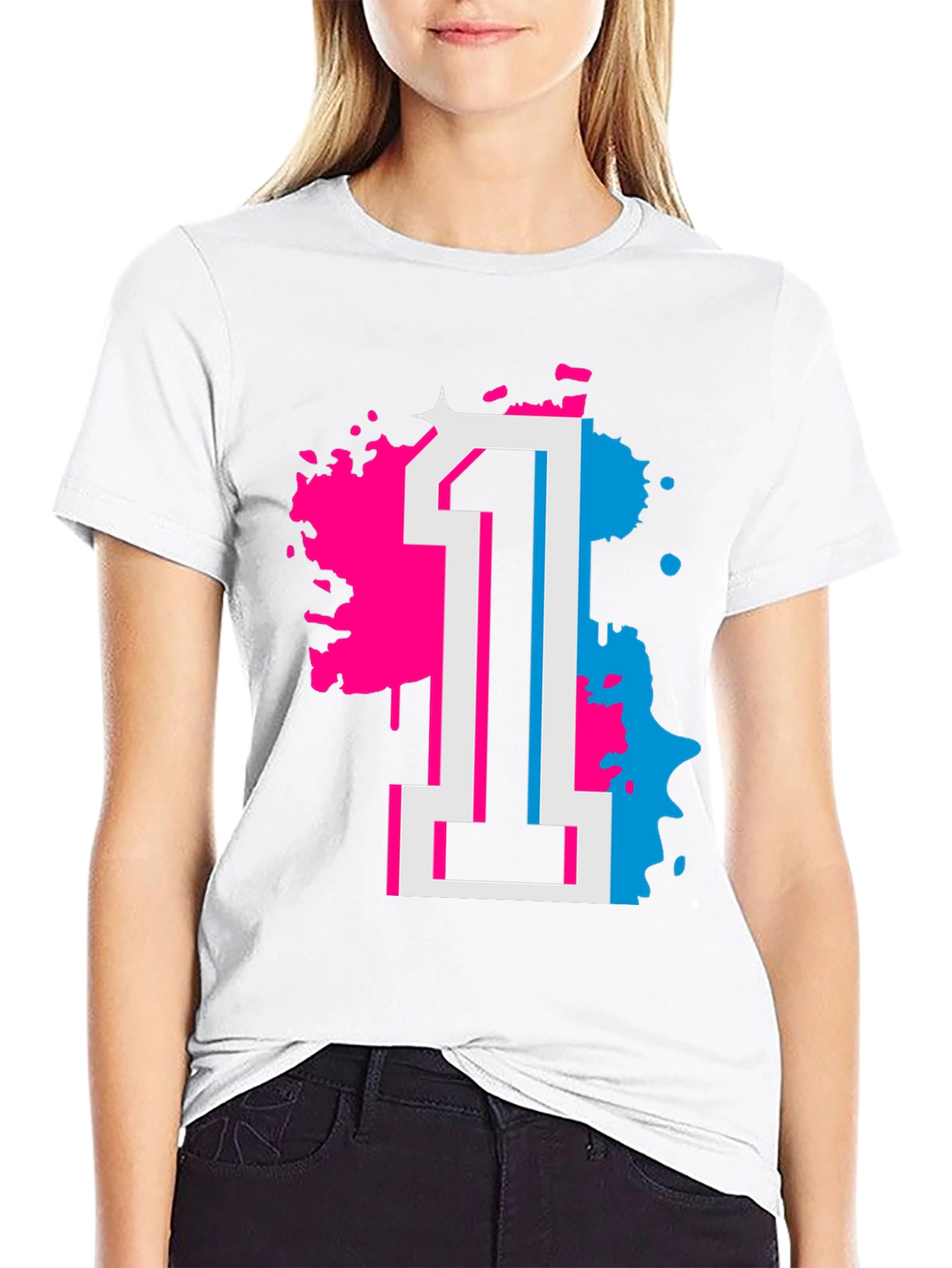 Number 1 Graphic Tee - Retro Style Shirt