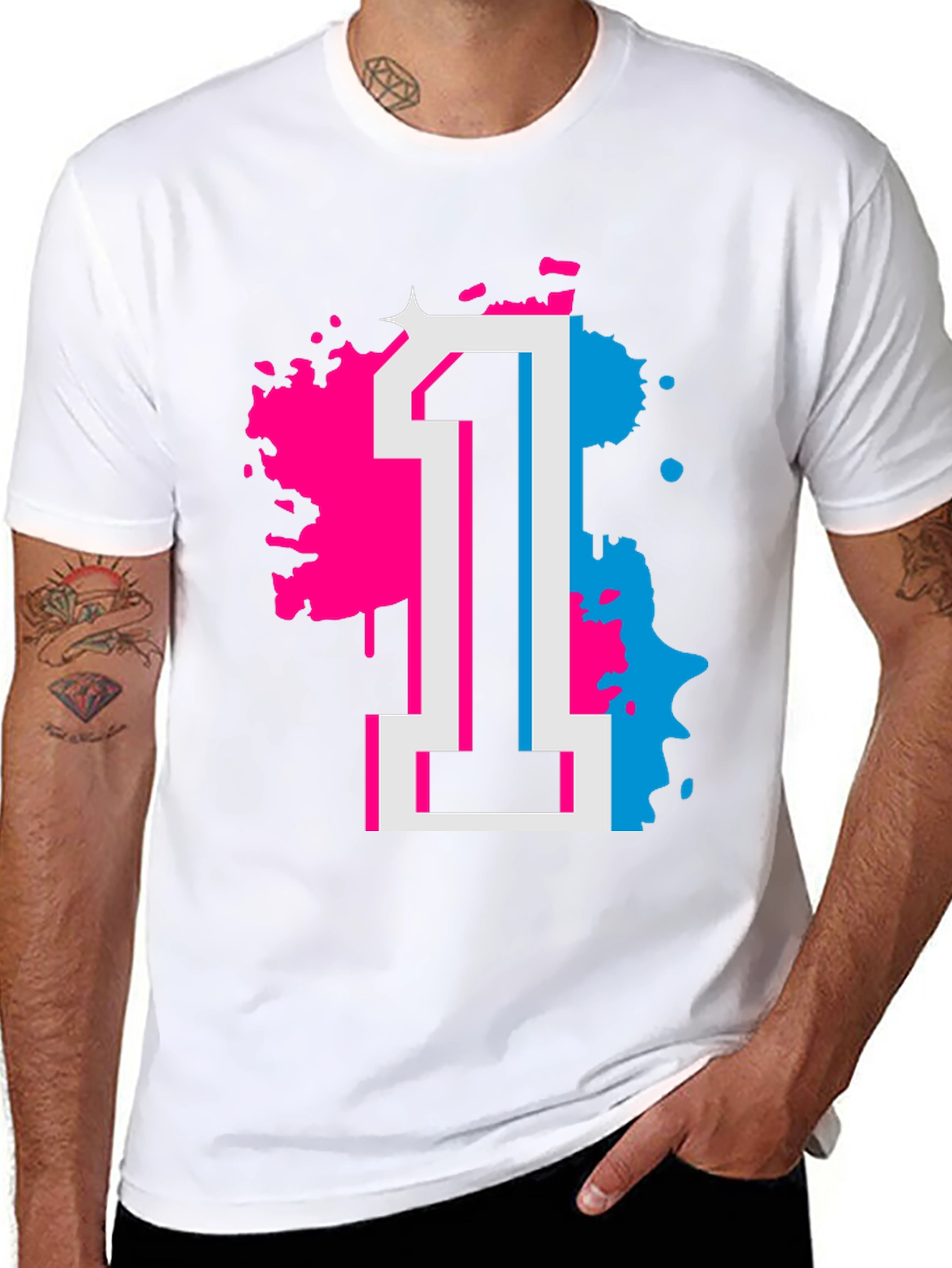 Number 1 Graphic Tee - Retro Style Shirt