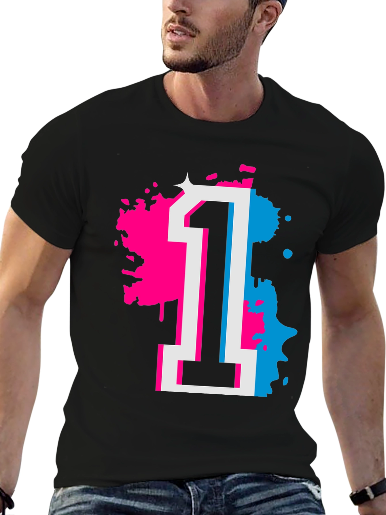 Number 1 Graphic Tee - Retro Style Shirt