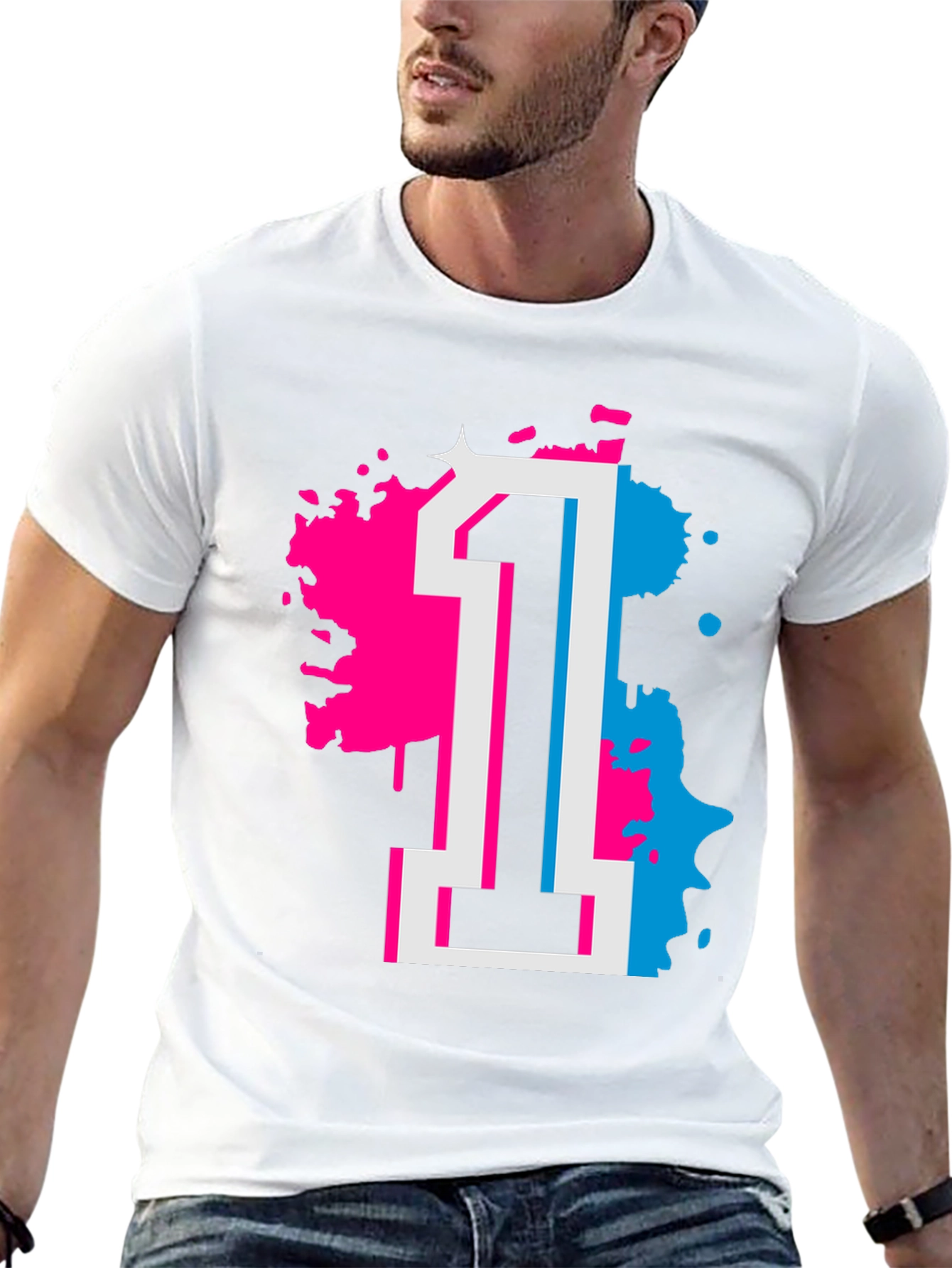 Number 1 Graphic Tee - Retro Style Shirt