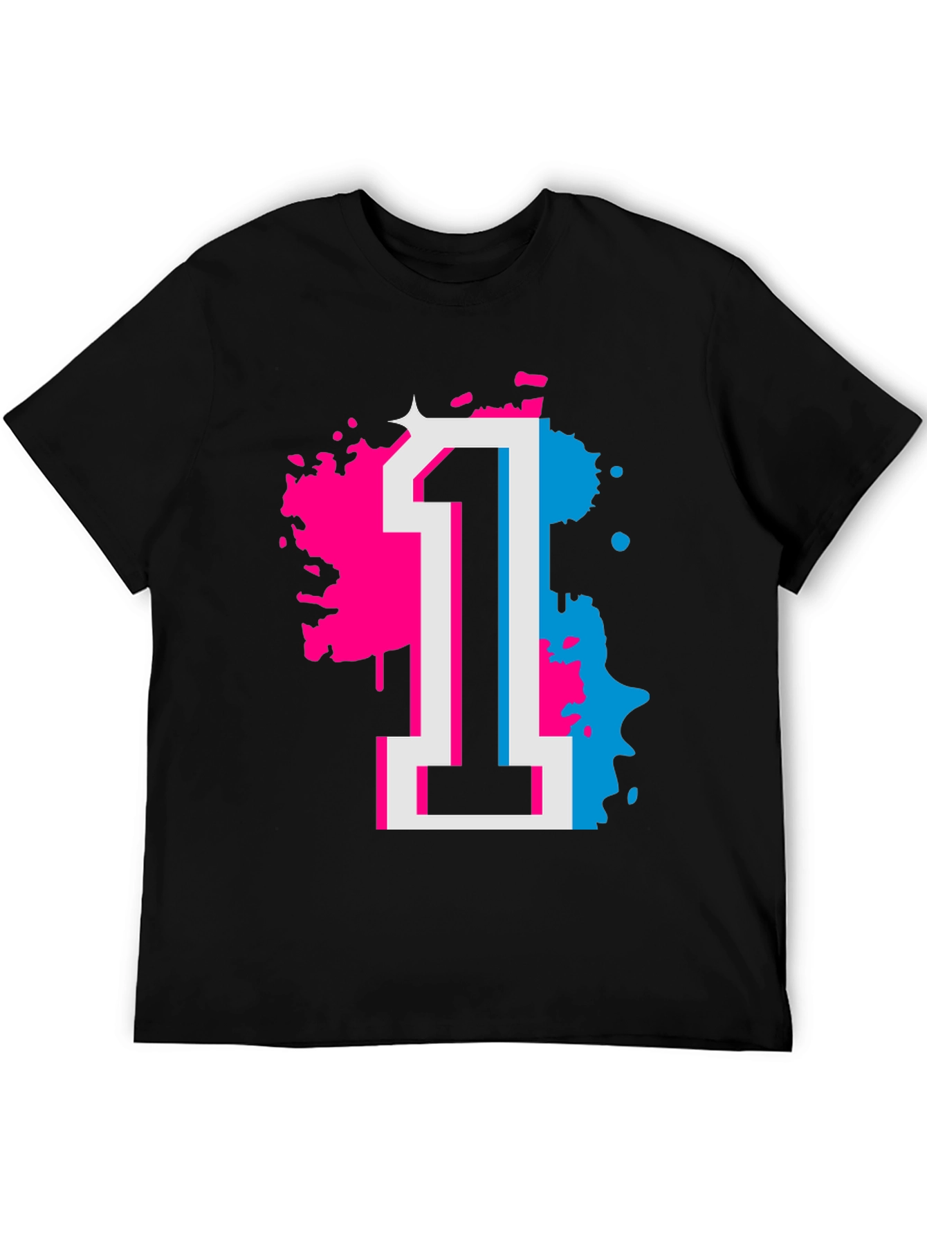 Number 1 Graphic Tee - Retro Style Shirt