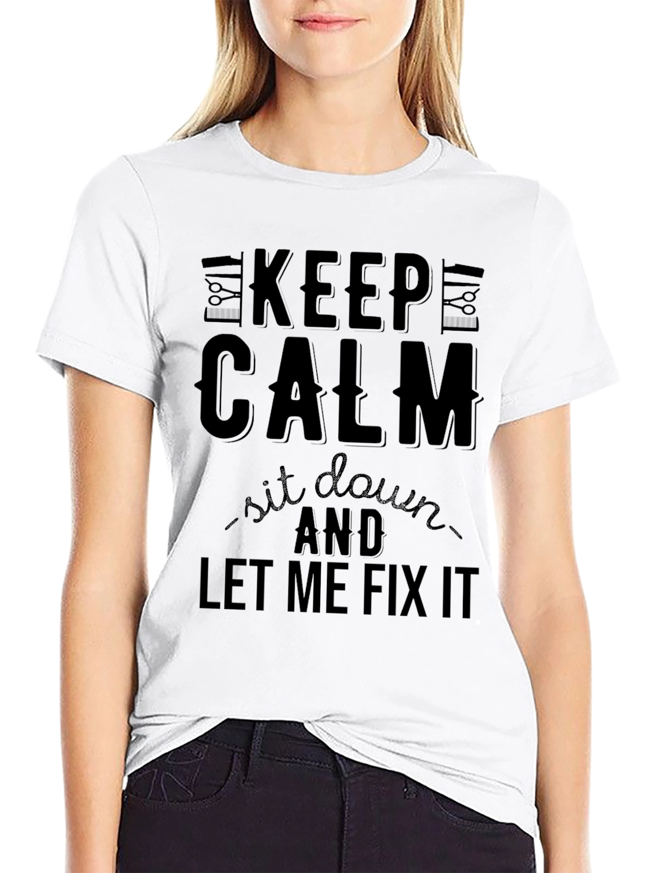 Keep Calm & Let Me Fix It Graphic T-Shirt