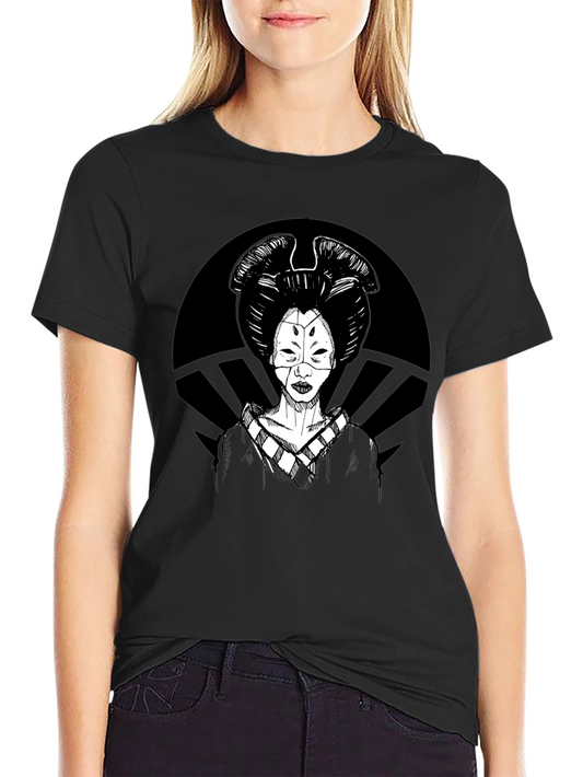 Geisha Graphic T-Shirt - Black