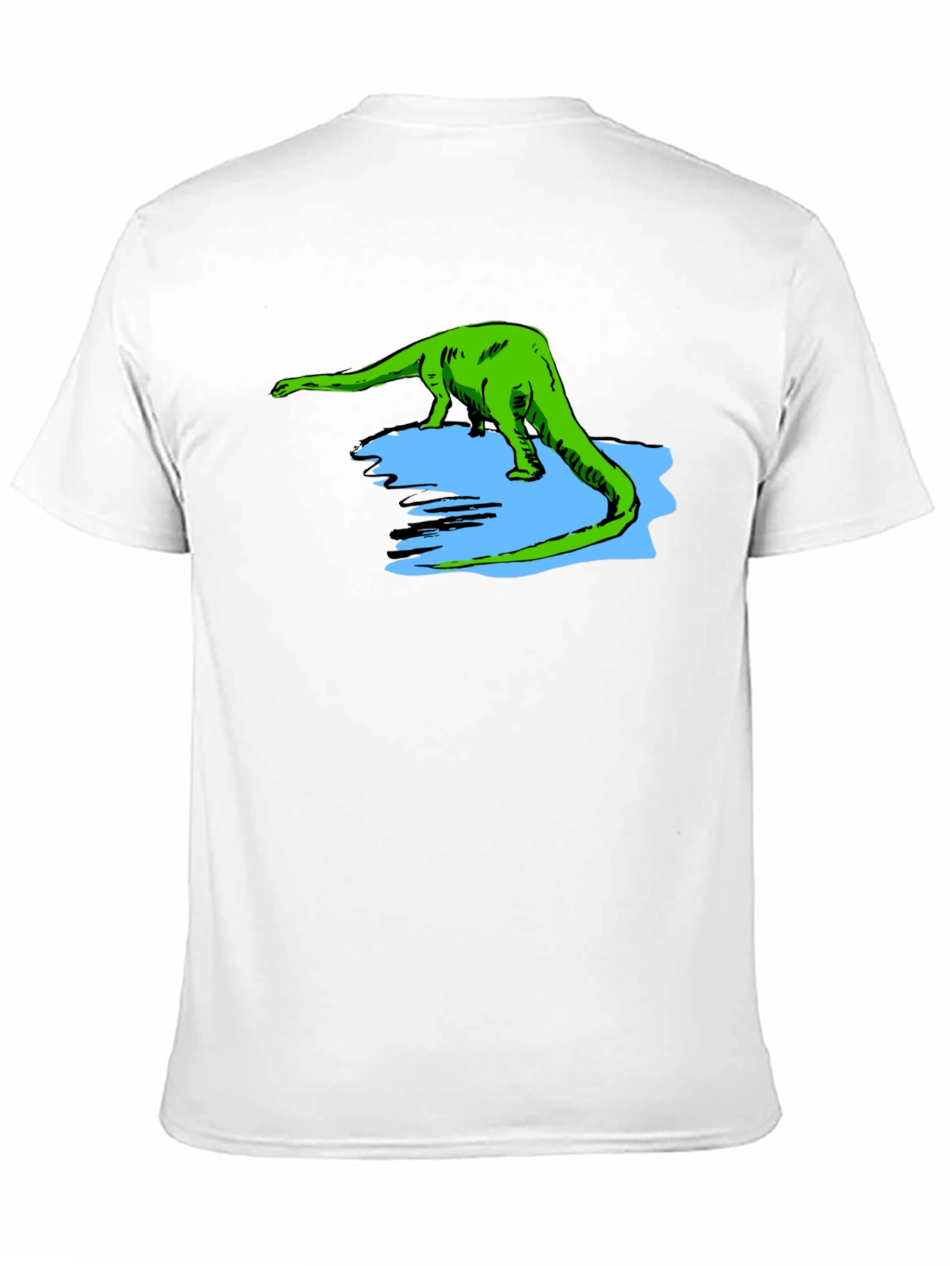 Dinosaur Graphic T-Shirt - Black Cotton Tee